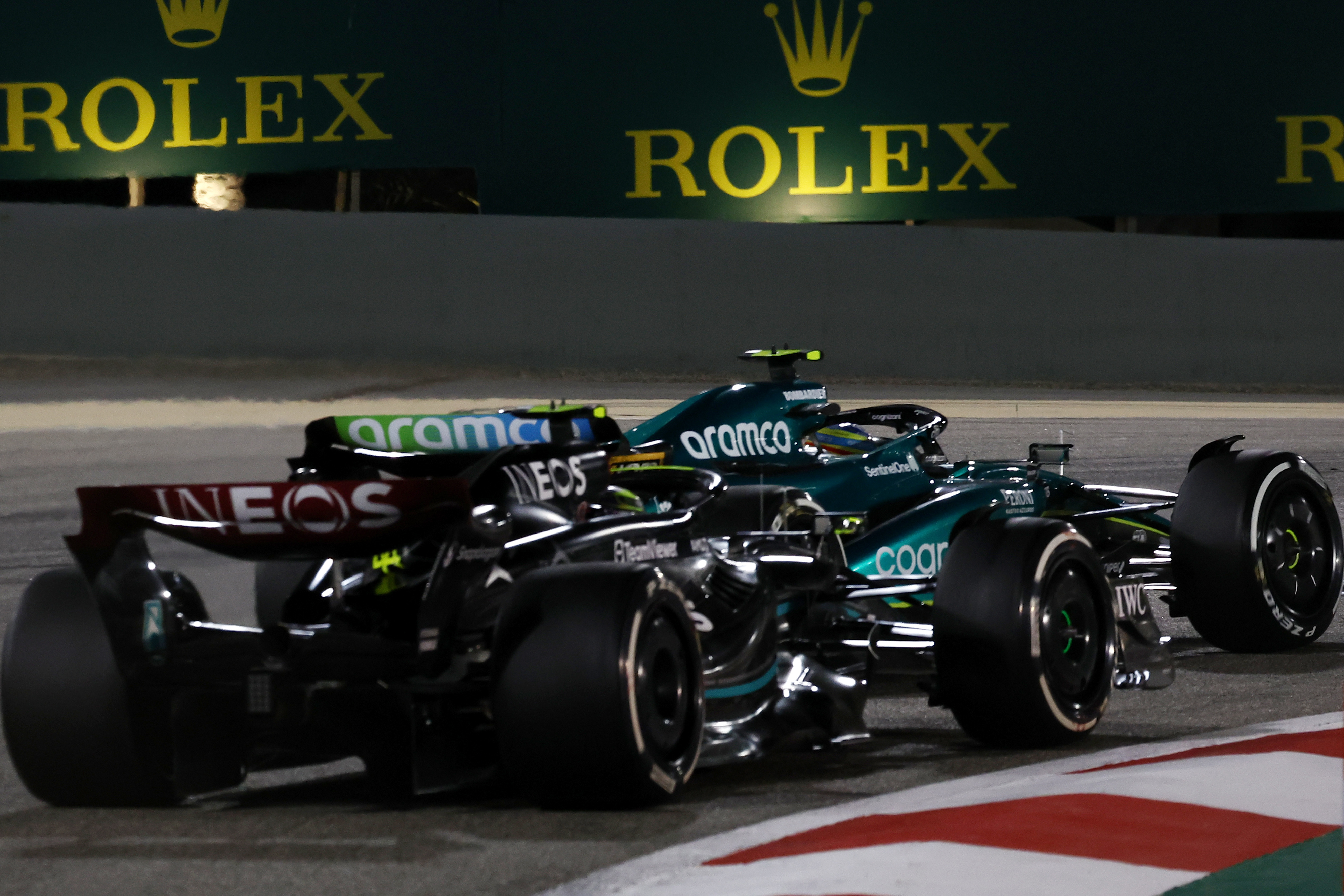 Mercedes Aston Martin F1 Bahrain GP