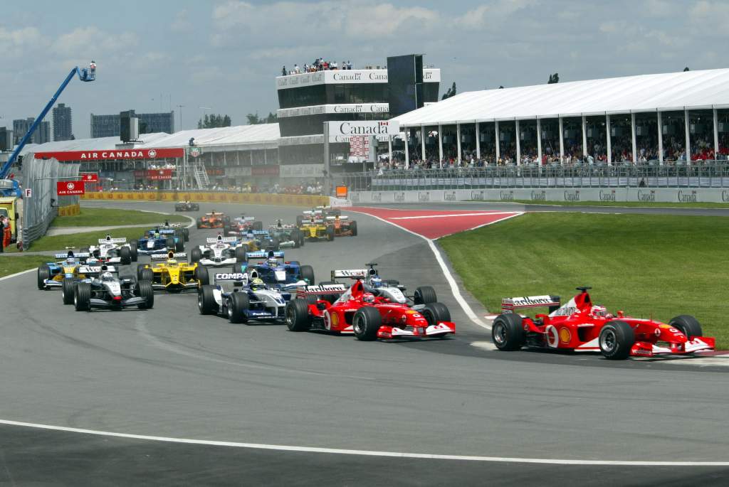 F1 In Montreal, Sonntag, Start Zum Formel 1 Grand Prix (gp) Von Canada 2002