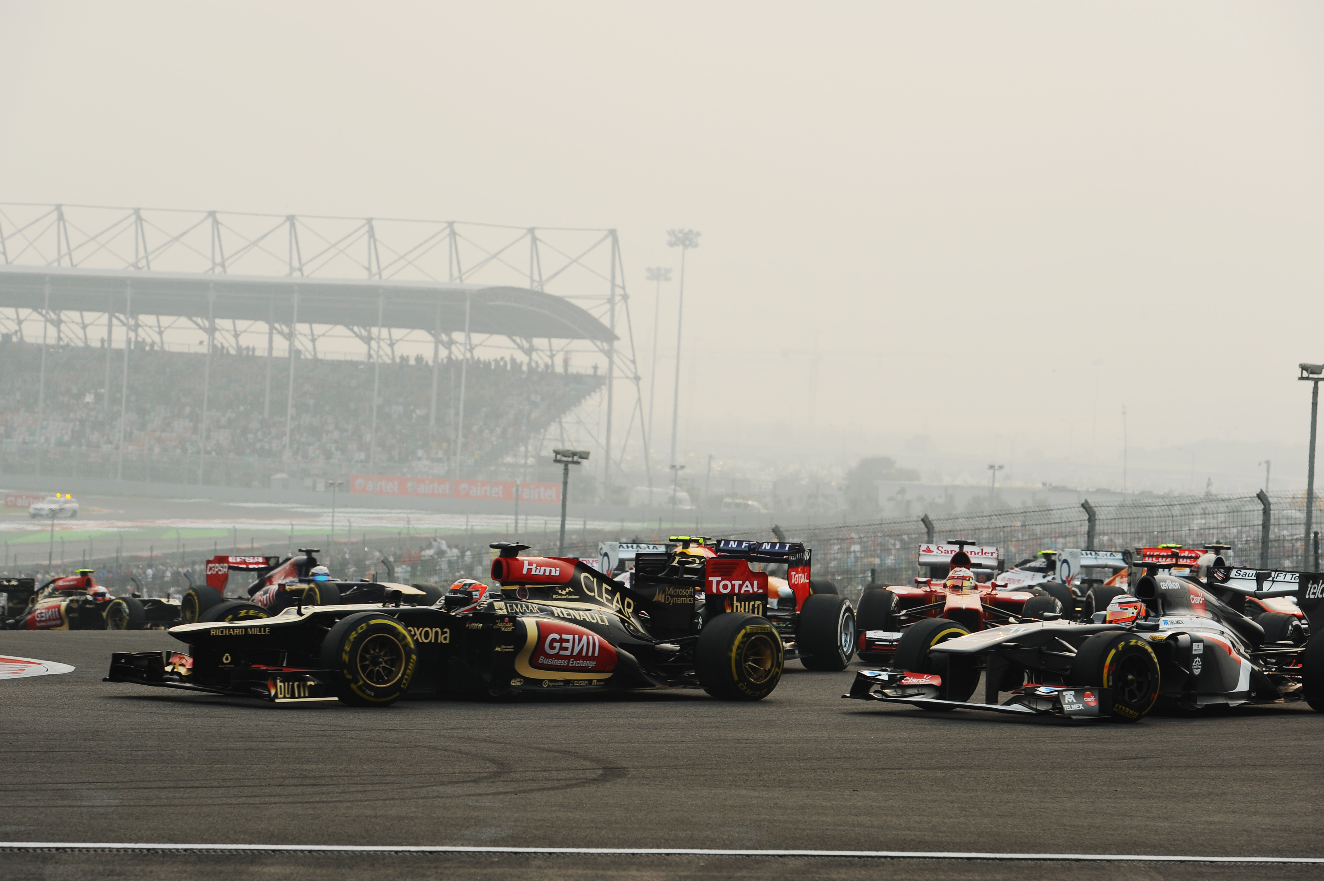 Motor Racing Formula One World Championship Indian Grand Prix Race Day New Delhi, India