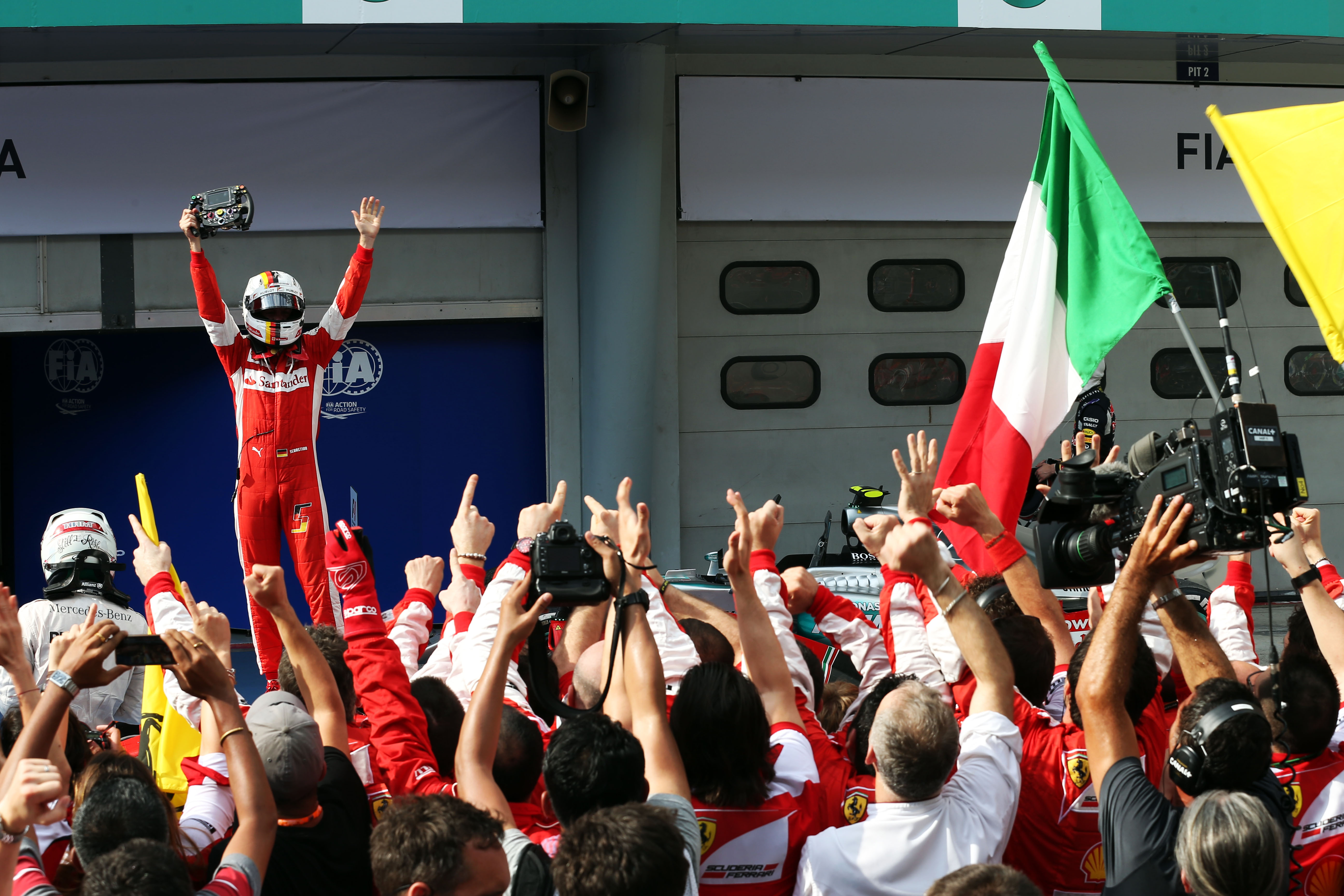 Motor Racing Formula One World Championship Malaysian Grand Prix Race Day Sepang, Malaysia