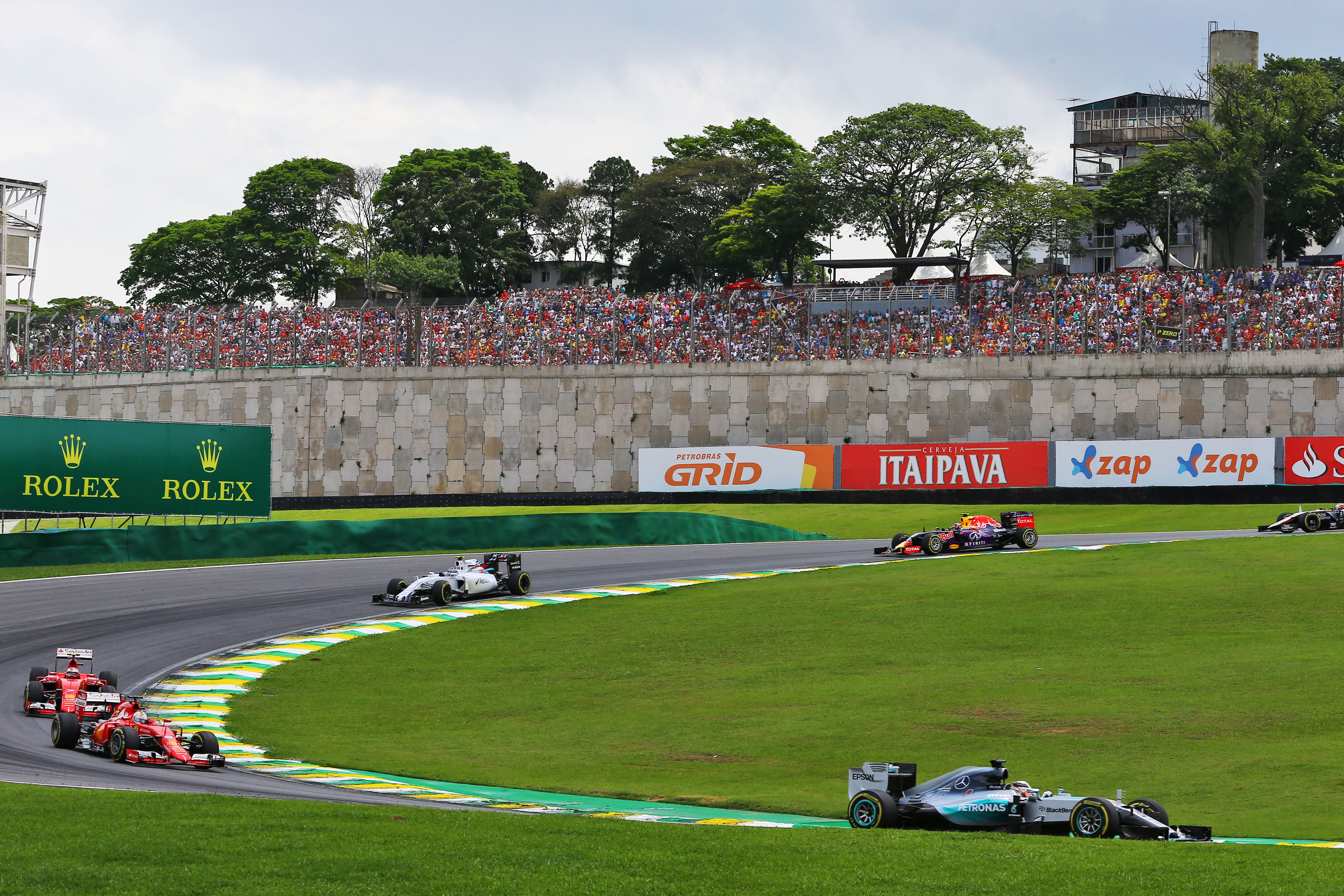 Motor Racing Formula One World Championship Brazilian Grand Prix Race Day Sao Paulo, Brazil