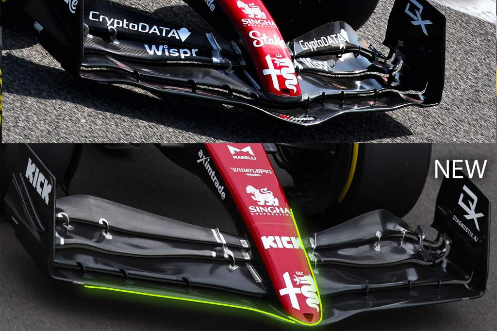 Alfa Romeo’s new F1 nose and wing design explained