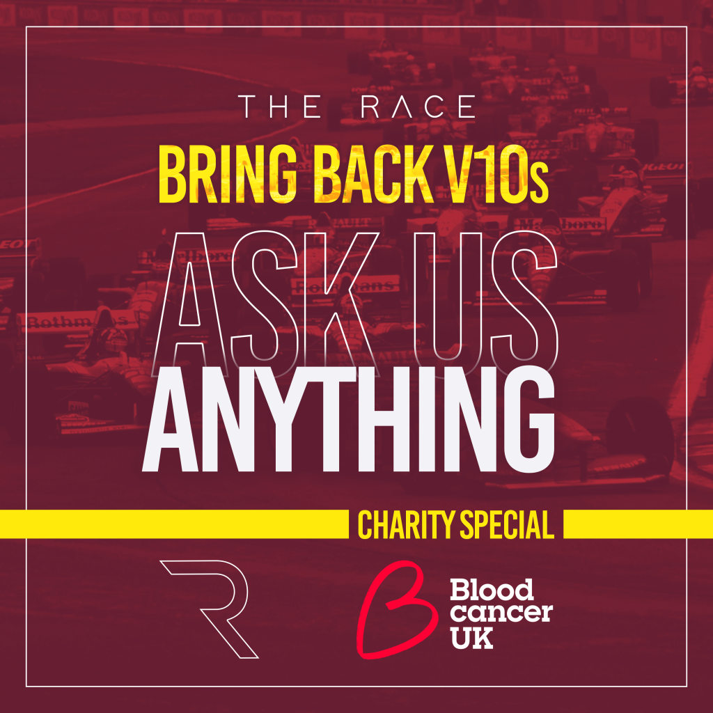 The Race Bring Back V10s Episode Overlay Charity