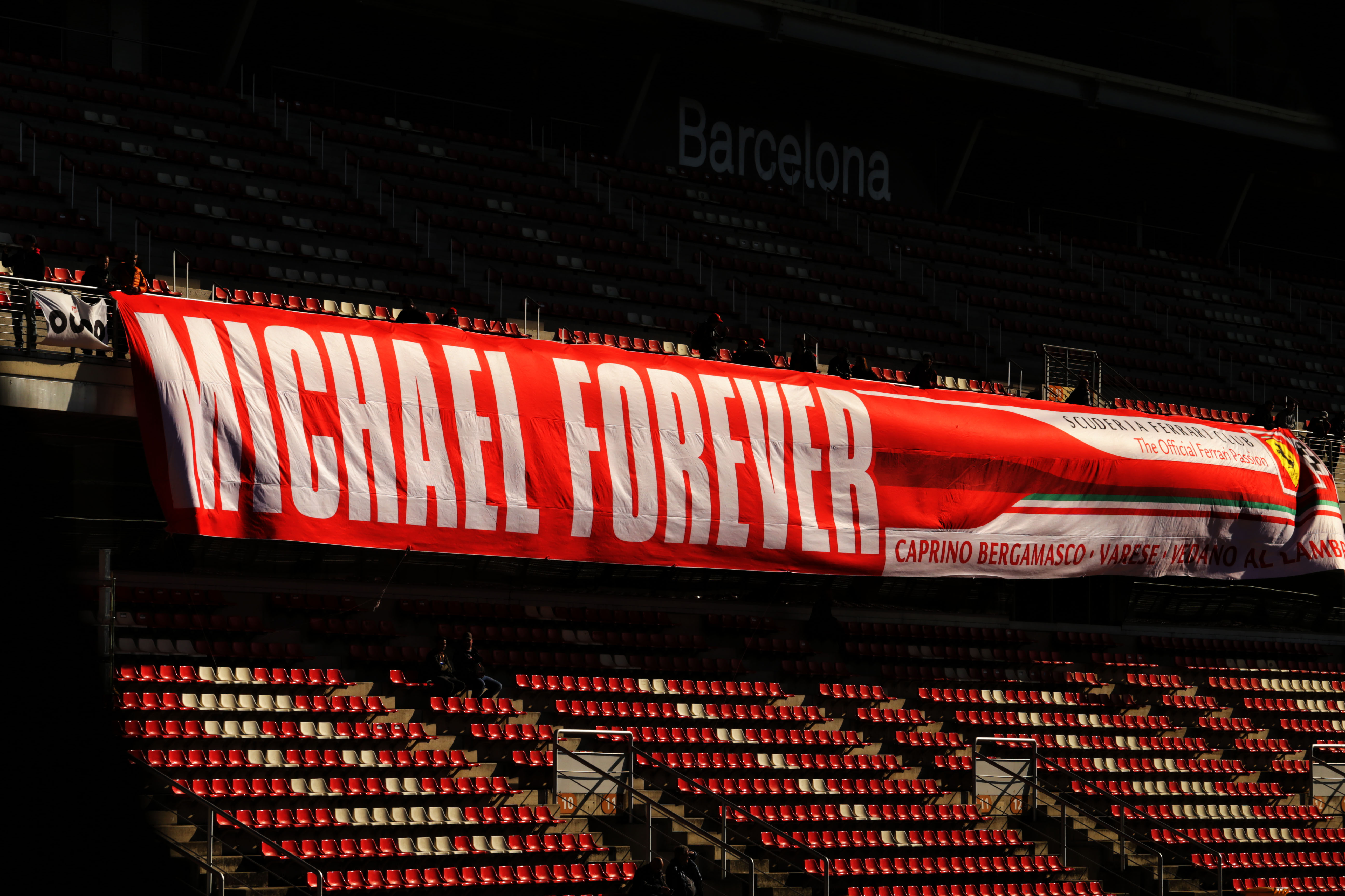 Michael Schumacher F1 banner