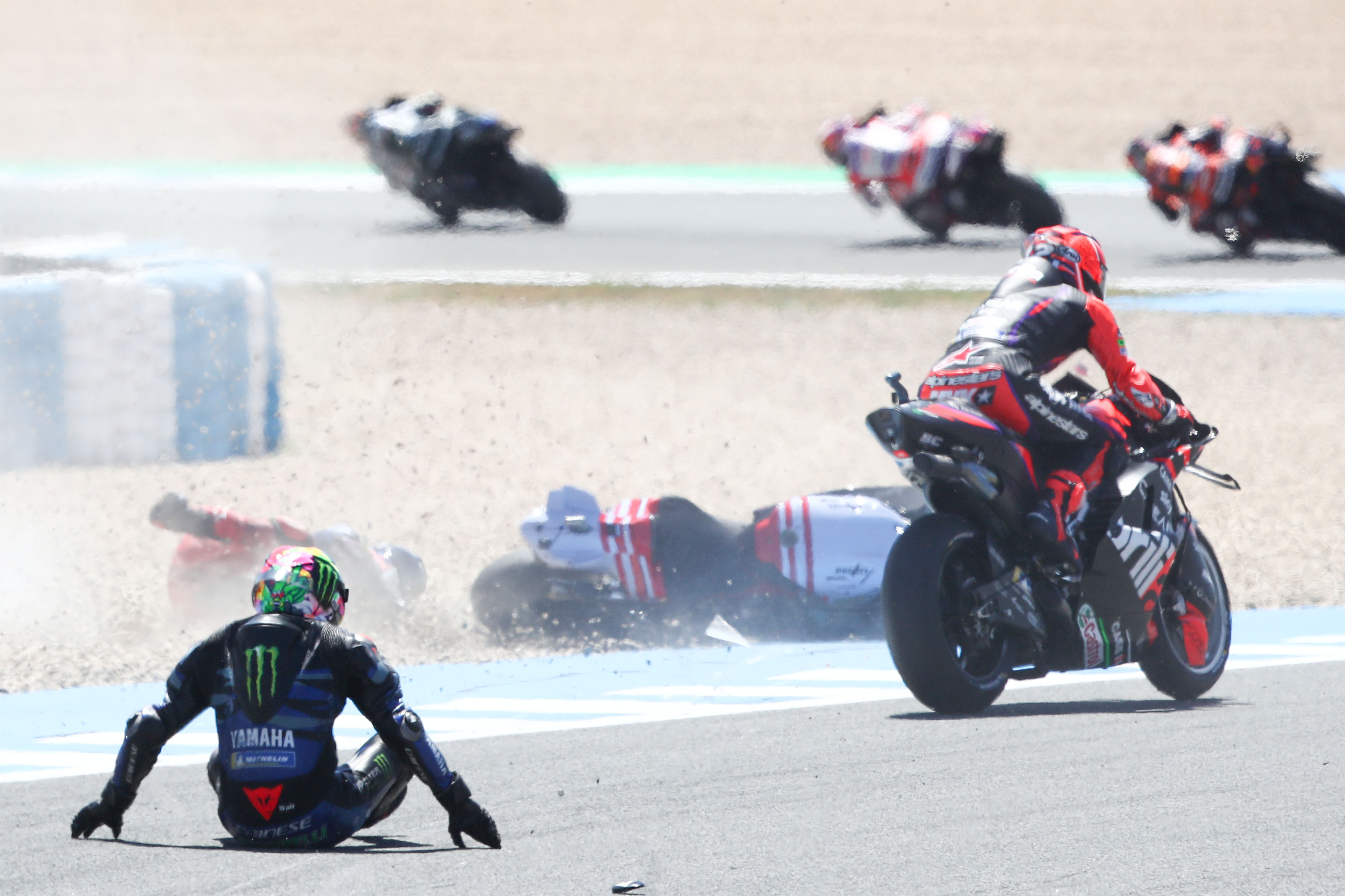 MotoGP Jerez crash sprint