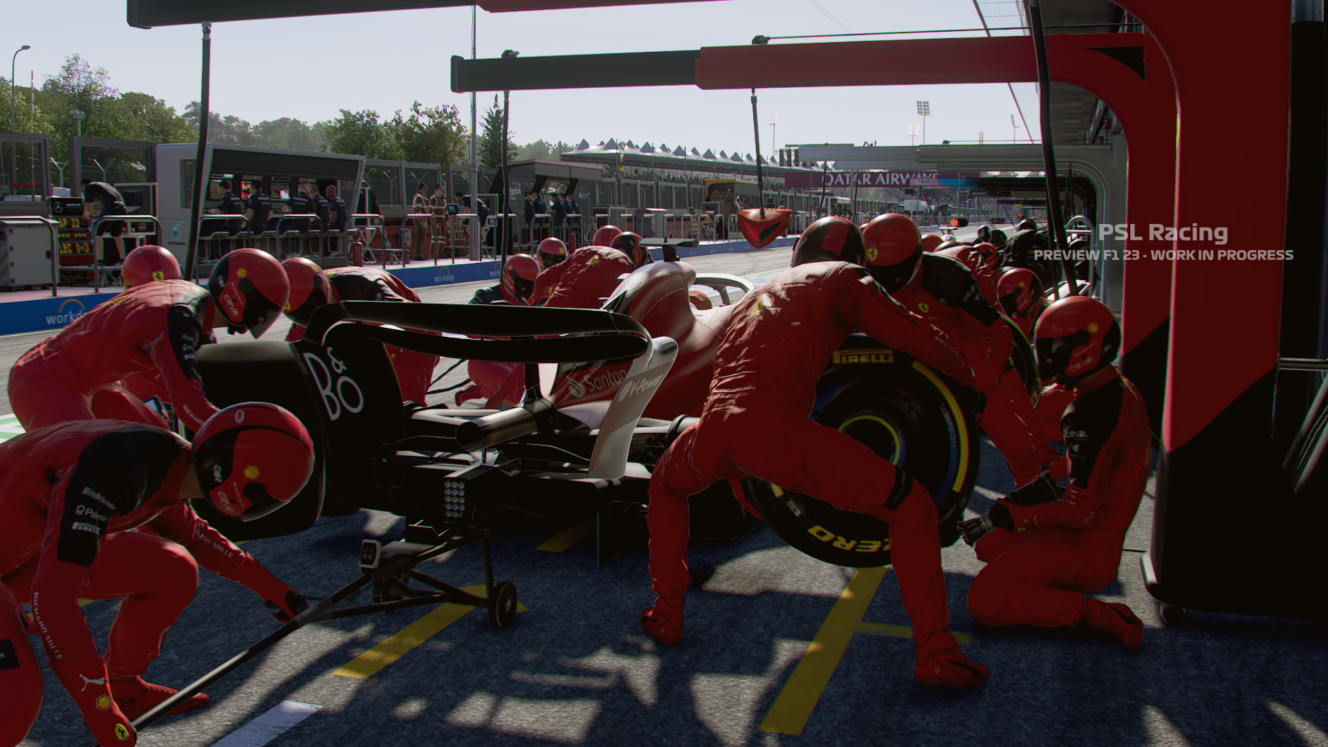 Vista previa de imagen de parada en boxes F1 23