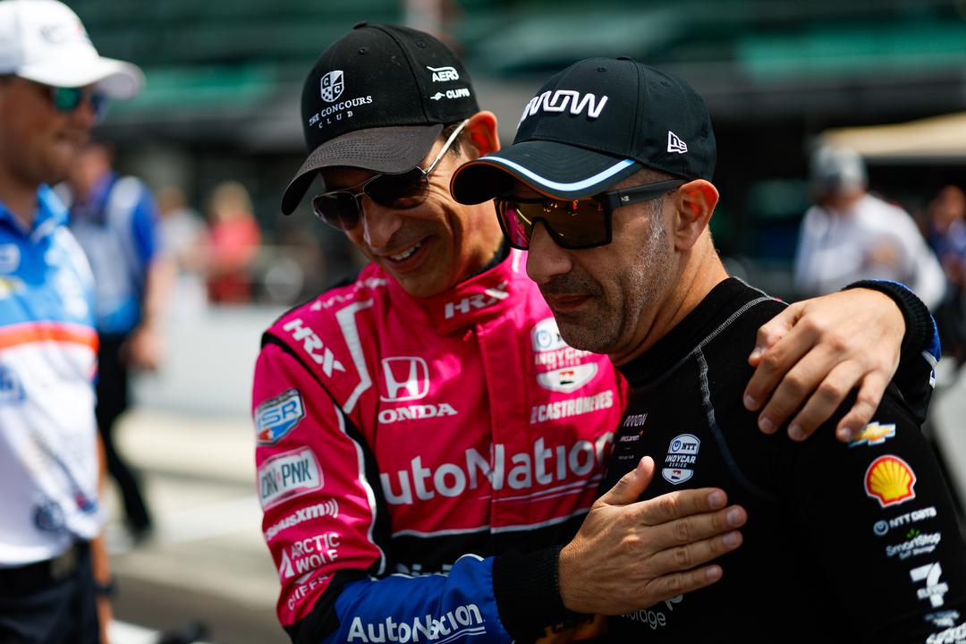 Helio Castroneves And Tony Kanaan Indianapolis 500 Practice By Joe Skibinski Referenceimagewithoutwatermark M81912