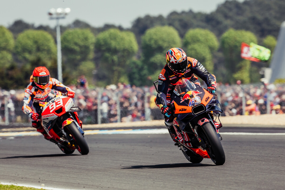 Jack Miller KTM Marc Marquez Honda MotoGP French GP Le Mans