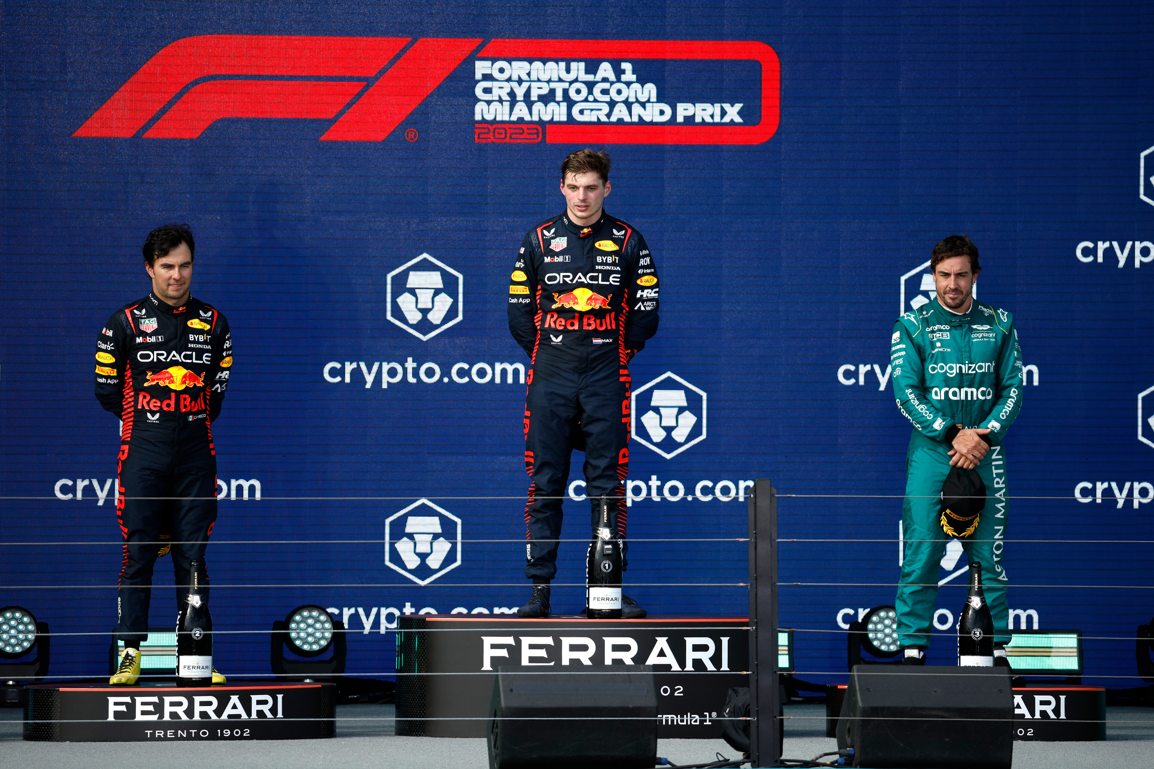 Max Verstappen Sergio Perez Fernando Alonso F1 Miami GP