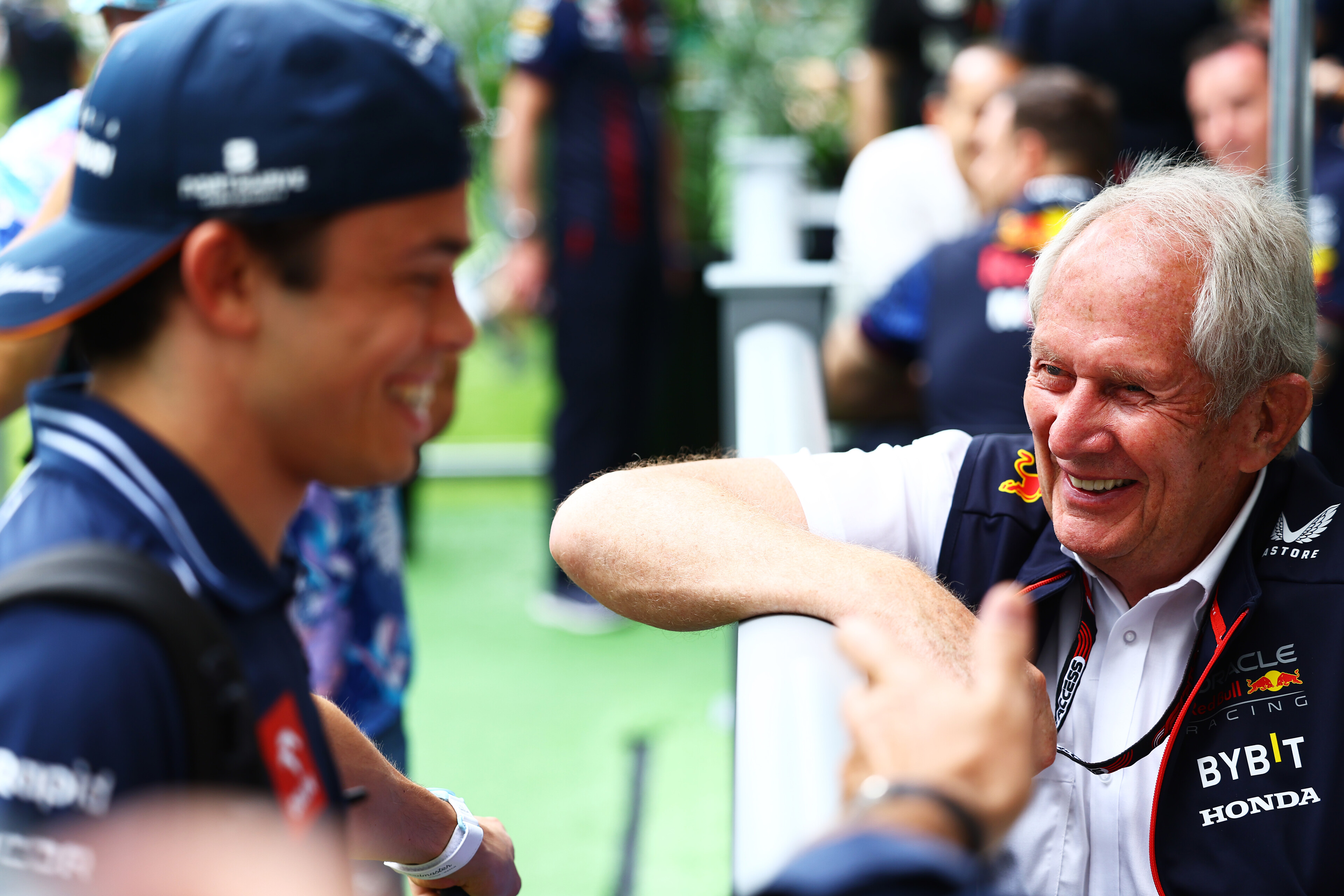 Nyck de Vries Helmut Marko F1