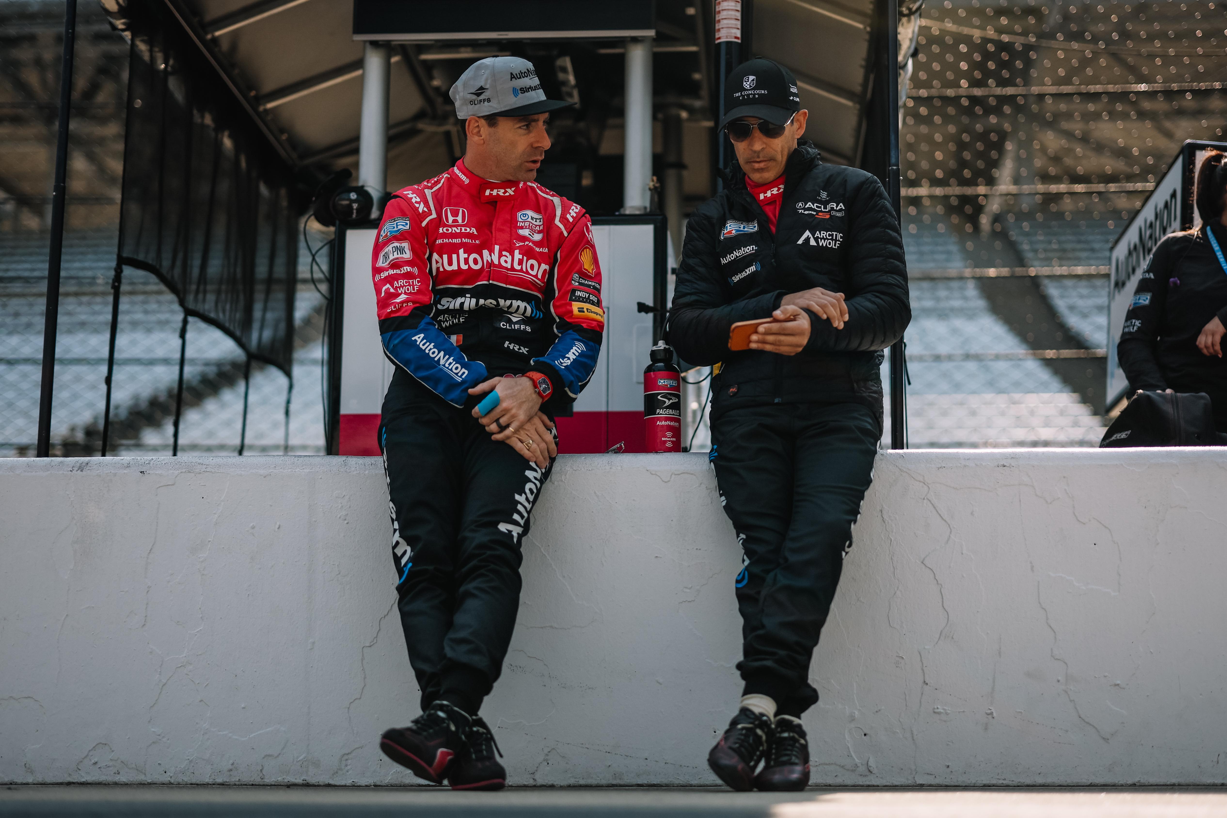 Simon Pagenaud And Helio Castroneves Indianapolis 500 Practice By Joe Skibinski Largeimagewithoutwatermark M79980