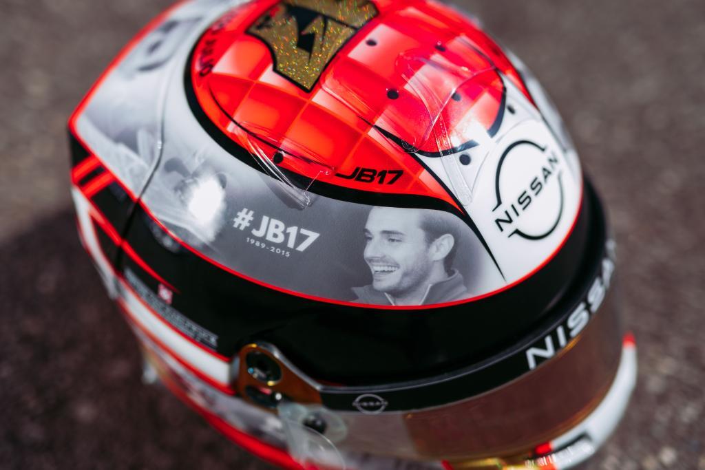 Norman Nato Nissan Formula E Jules Bianchi tribute helmet