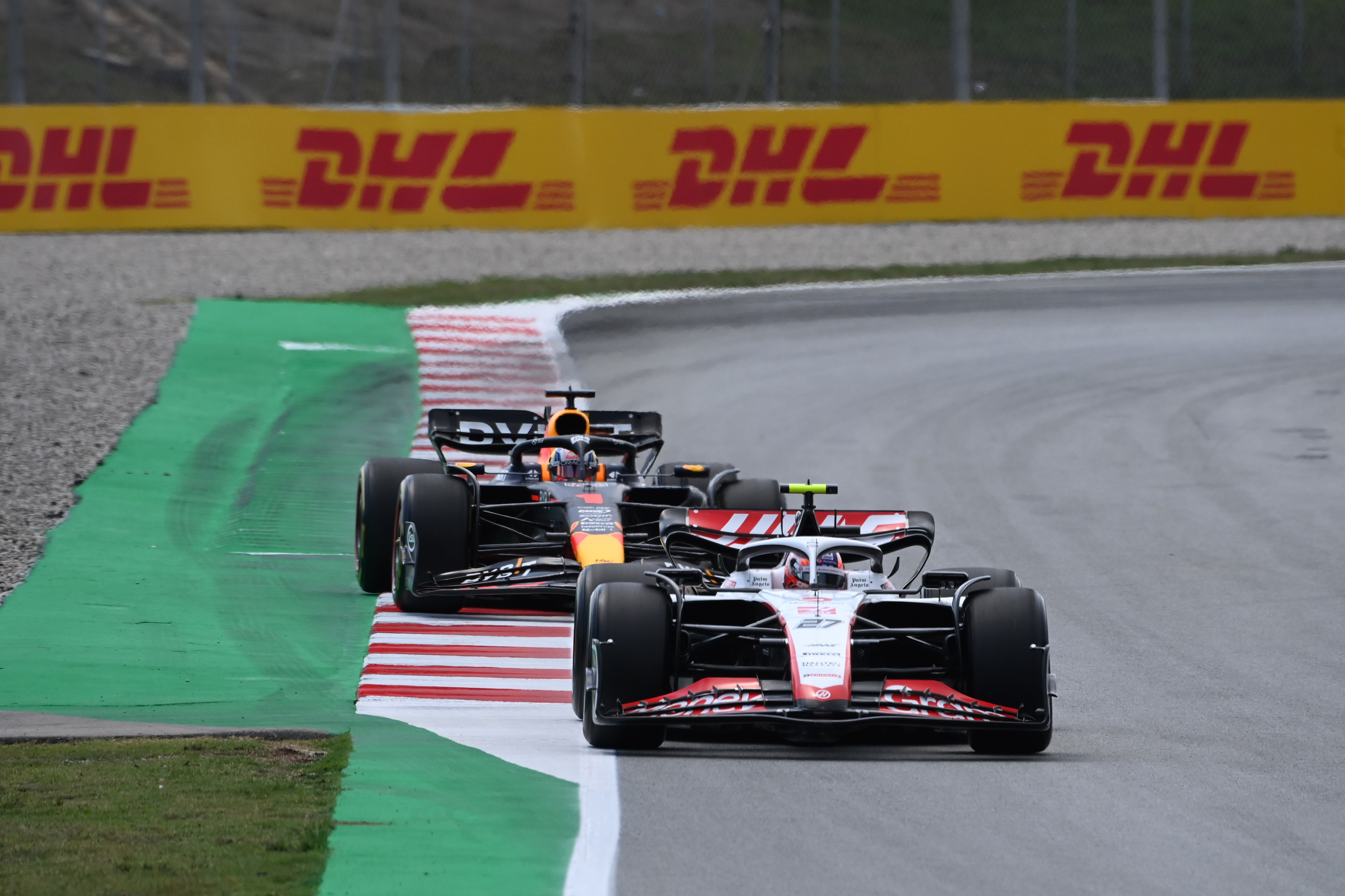 Nico Hulkenberg Haas Max Verstappen Red Bull F1 Spanish GP