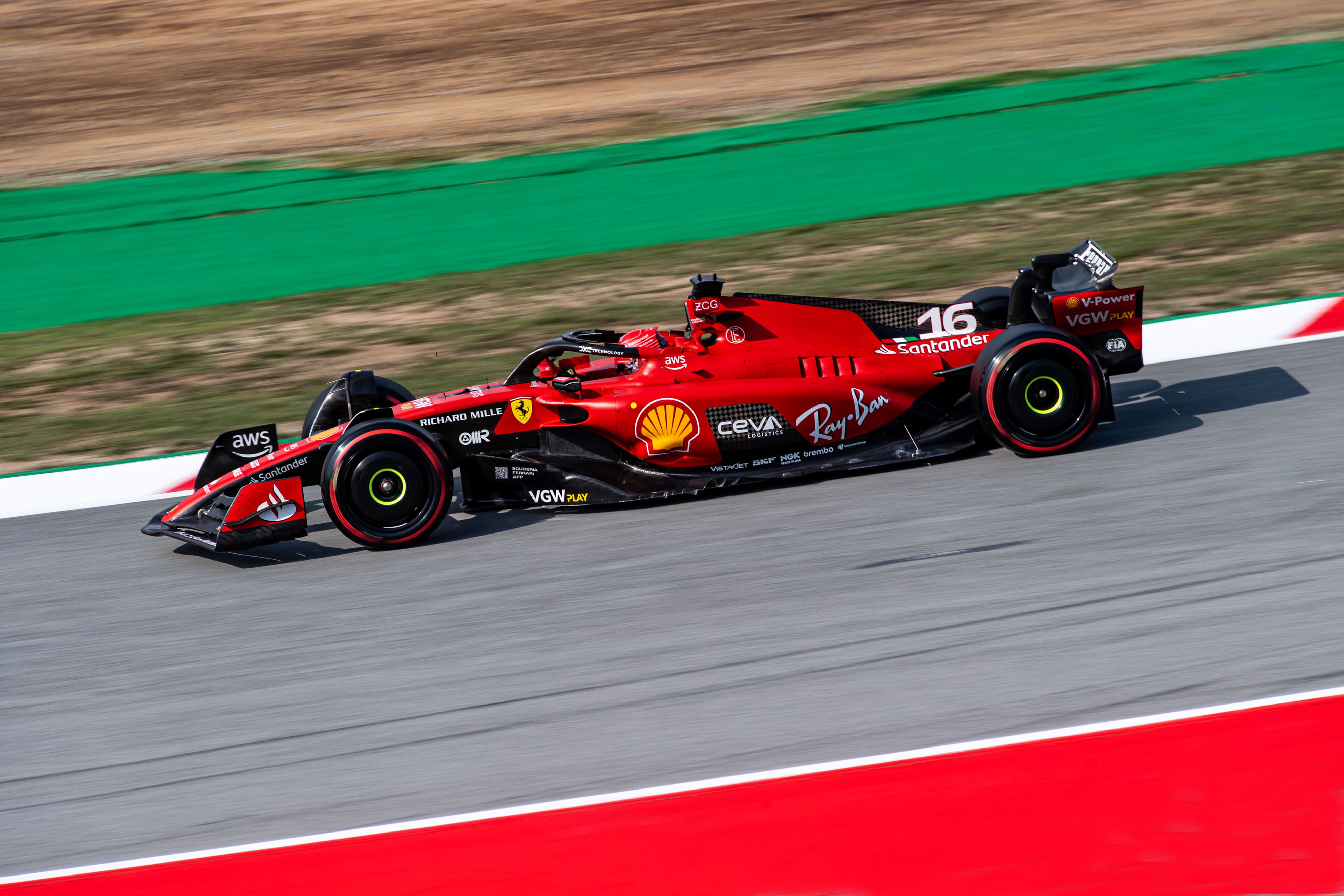 Charles Leclerc Ferrari F1 Spanish GP