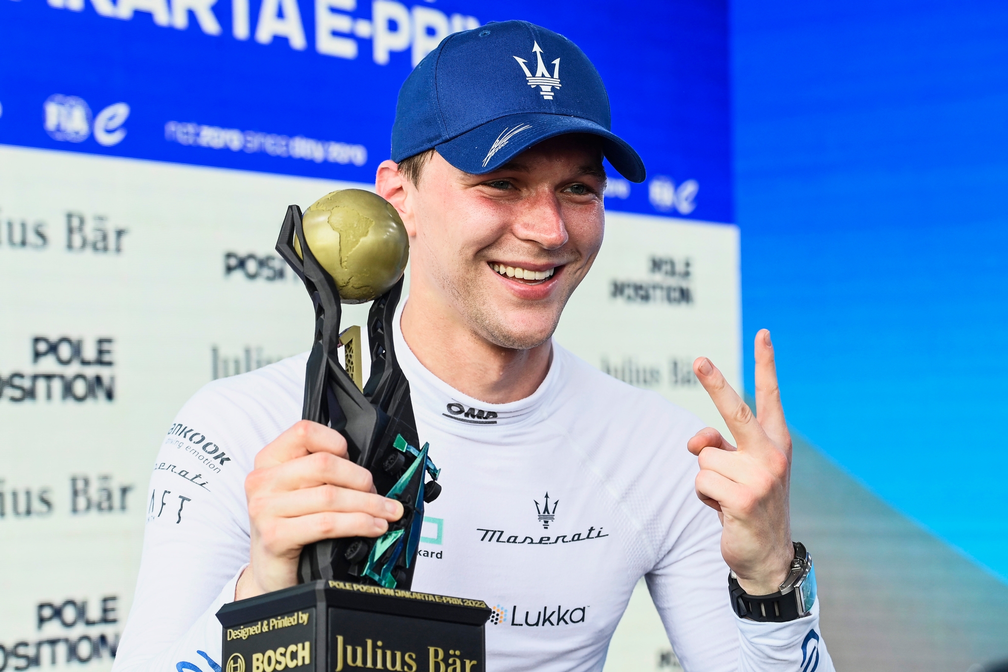 Maximilian Gunther, Maserati Msg Racing, With The Pole Position Award