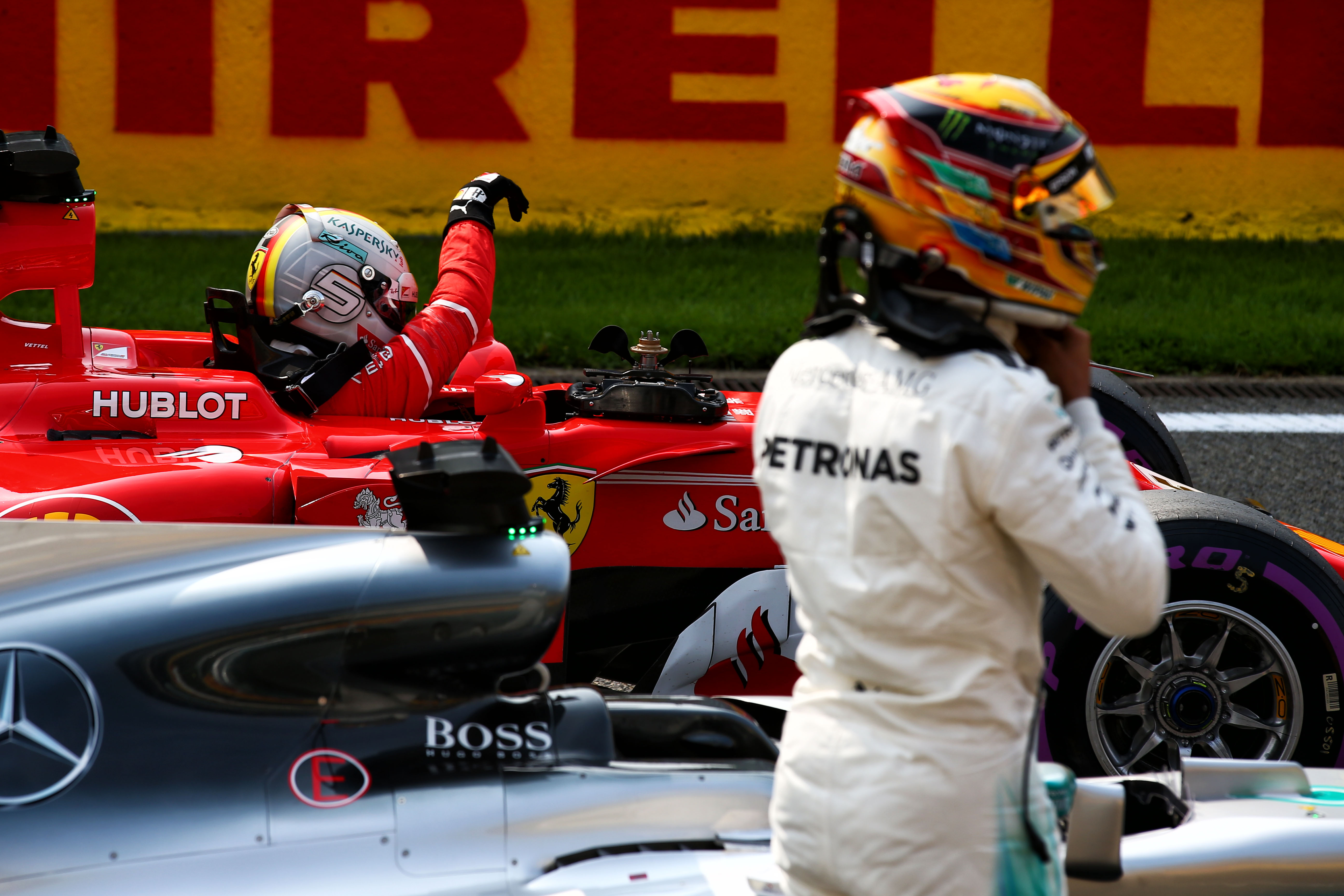 Motor Racing Formula One World Championship Belgian Grand Prix Qualifying Day Spa Francorchamps, Belgium