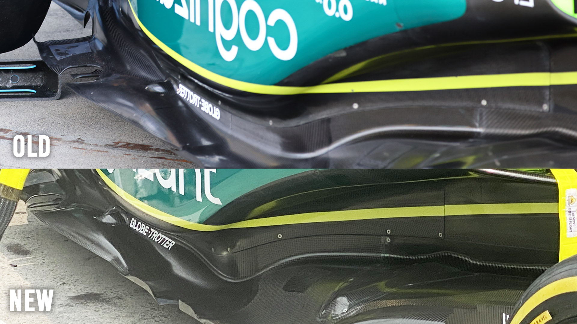 Comparison Under Sidepods Zone Amr23 Canada