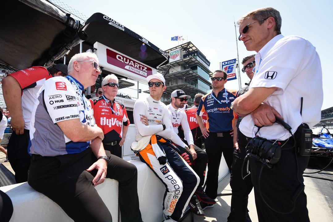 Christian Lundgaard Jack Harvey And Rahal Letterman Lanigan Racing Team Members Indianapolis 500 Practice By James Black Ref Image Without Watermark M57638