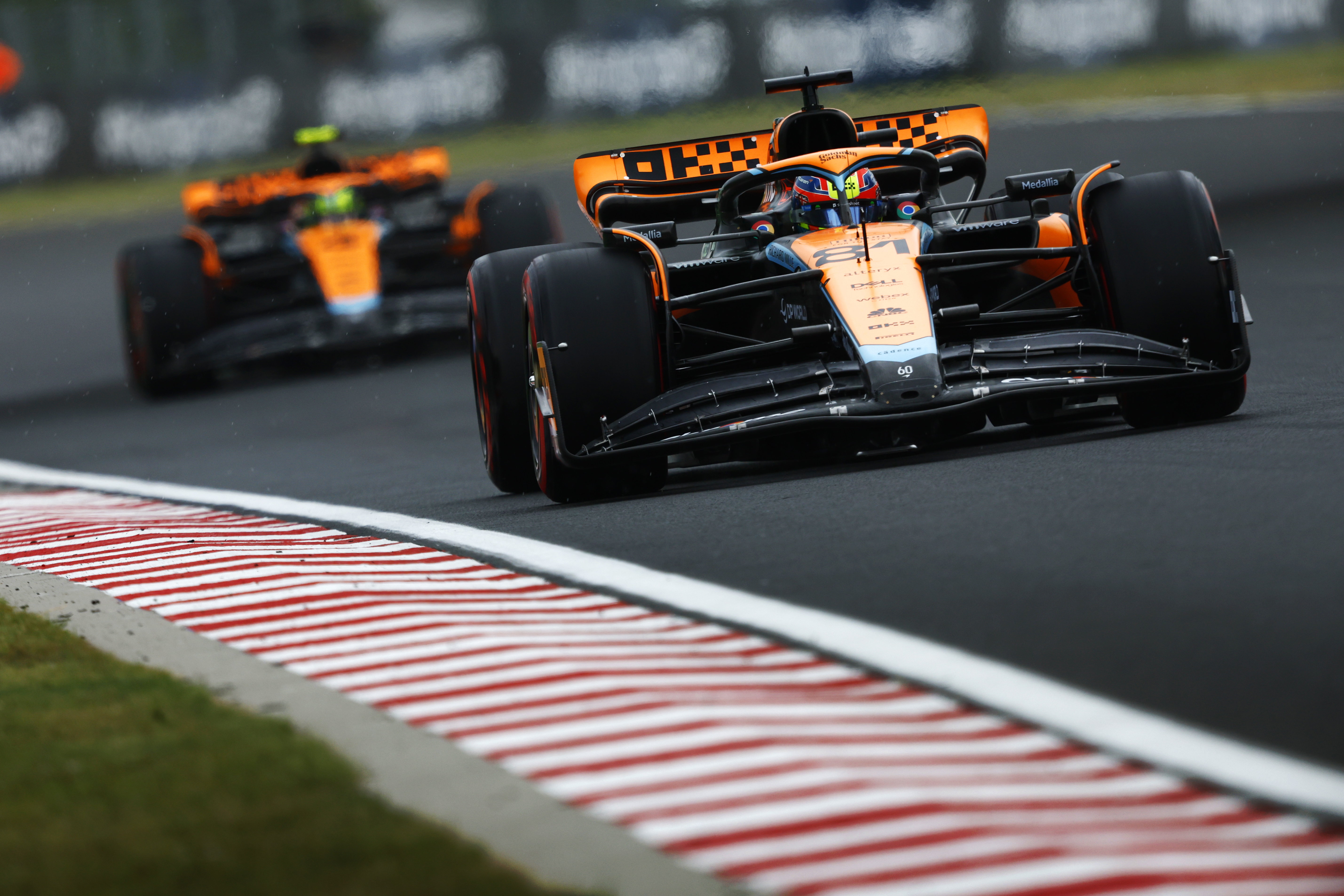 Oscar Piastri, Mclaren Mcl60, Leads Lando Norris, Mclaren Mcl60