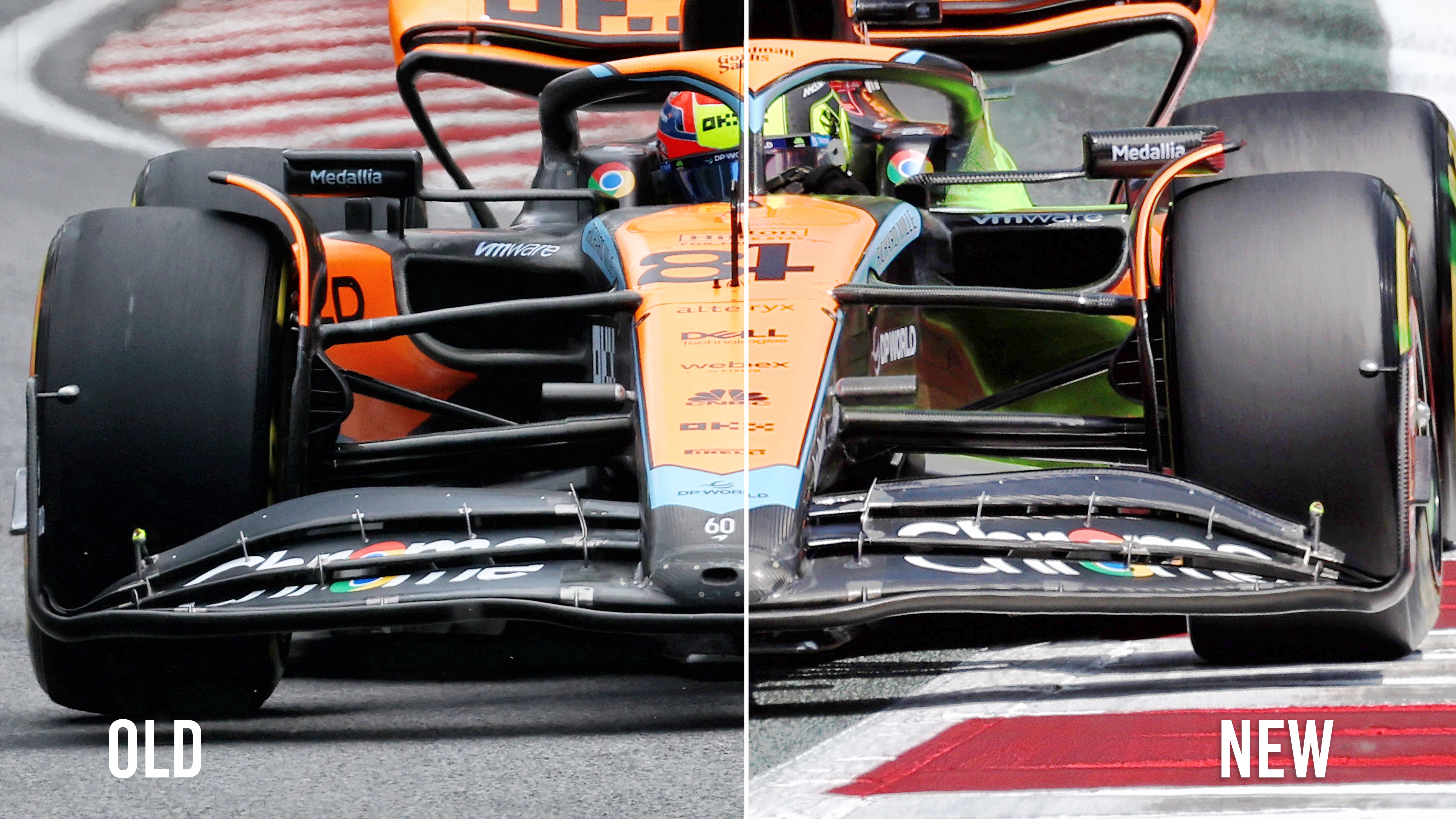 McLaren F1 comparison Austrian GP