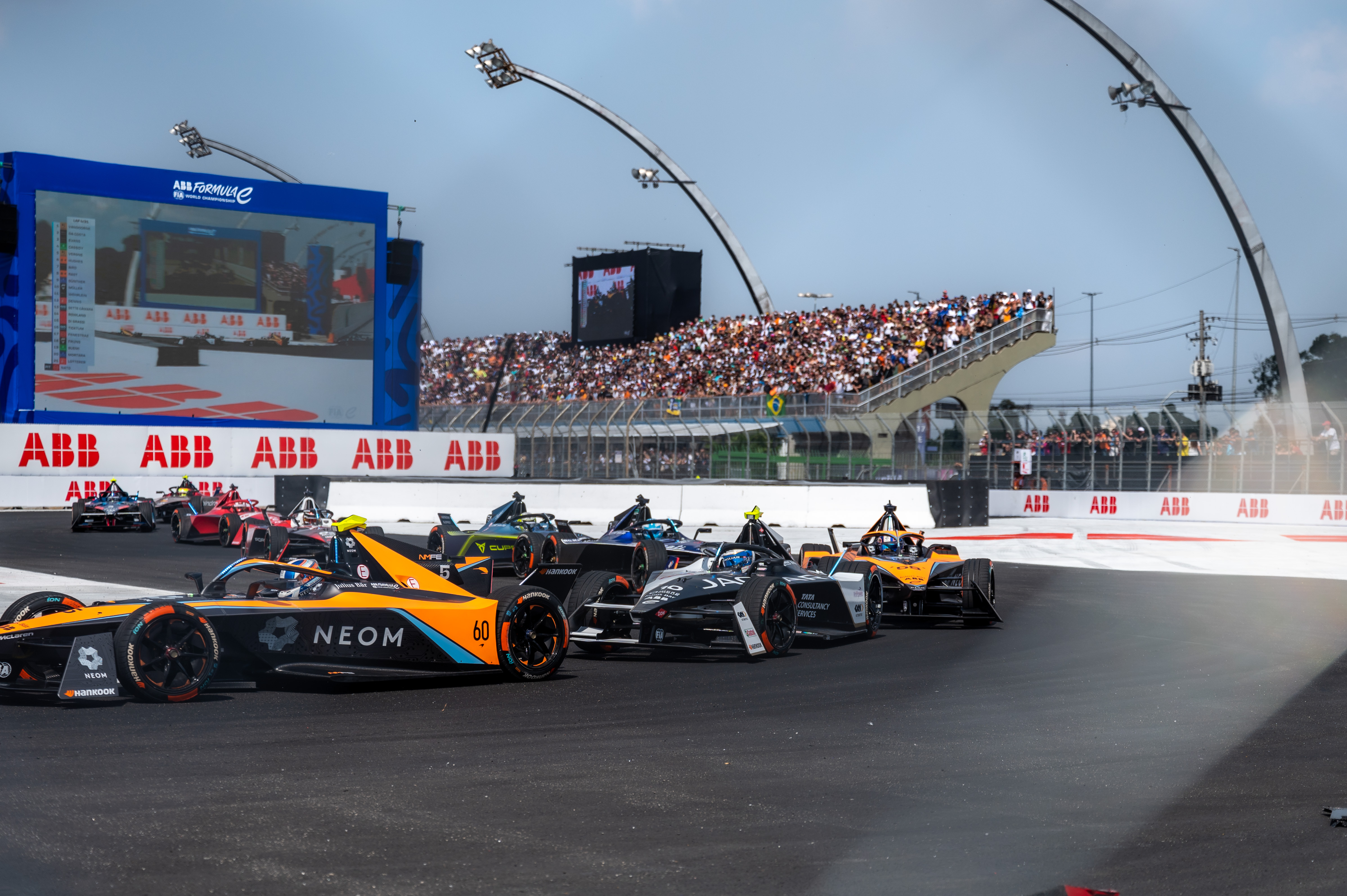 Evans leads all-Jaguar Formula E podium in Sao Paulo