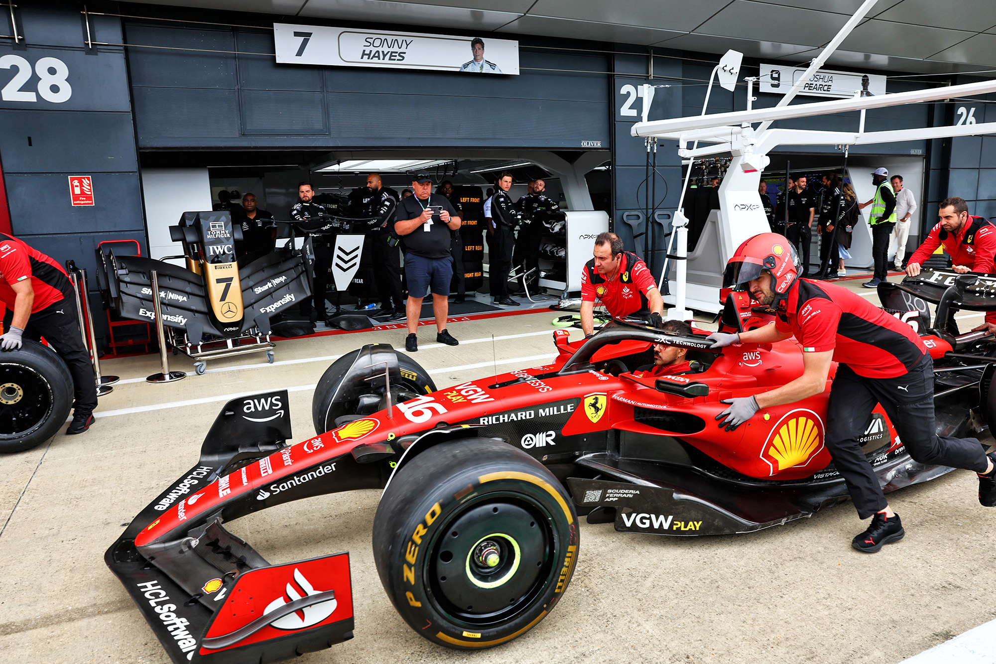 Motor Racing Formula One World Championship British Grand Prix Preparation Day Silverstone, England