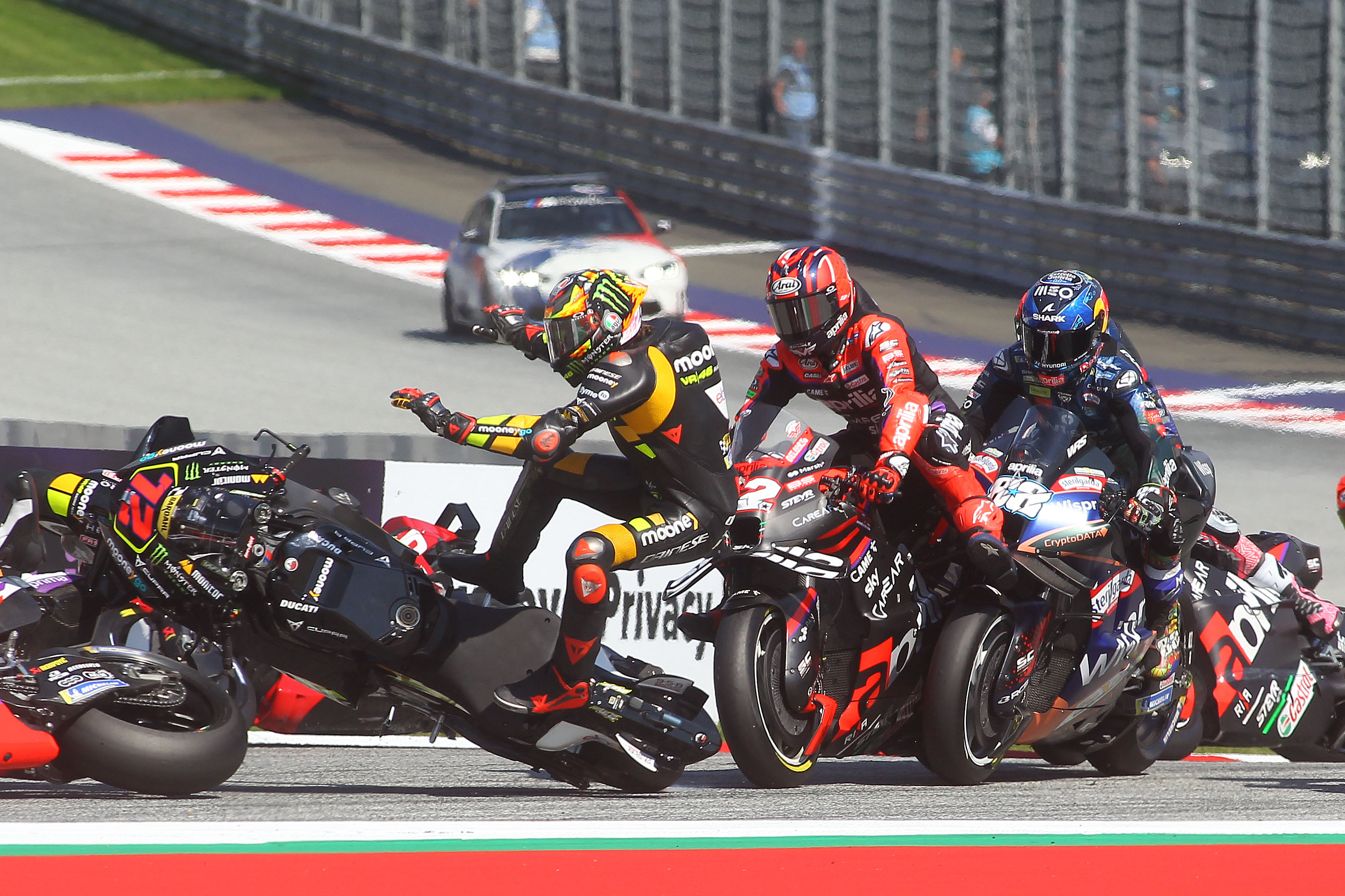 Marco Bezzecchi Crash, Sprint Race, Austrian Motogp, 19 August 2023