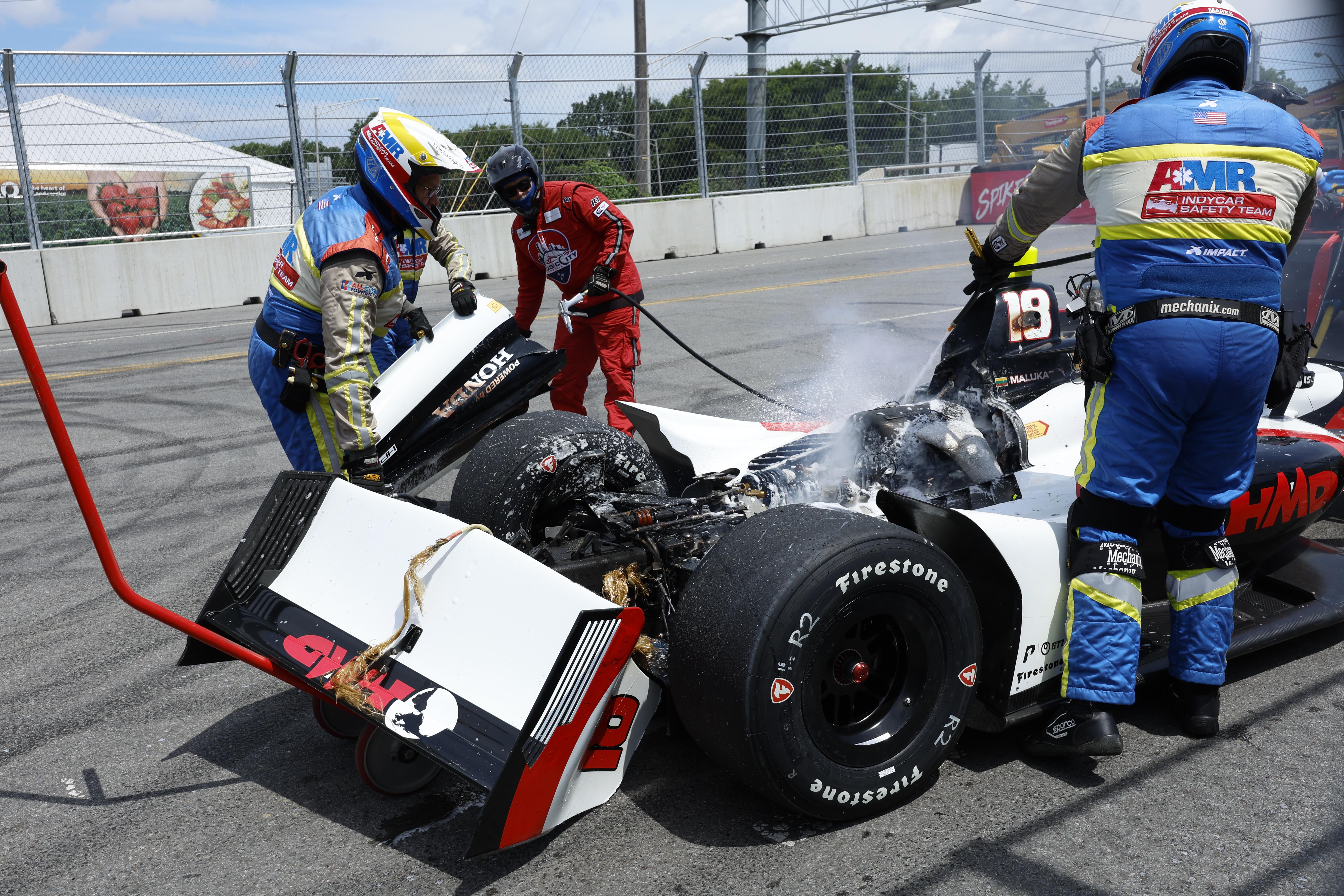 David Malukas Incident Big Machine Music City Grand Prix By Chris Jones Large Image Without Watermark M89124 (1)