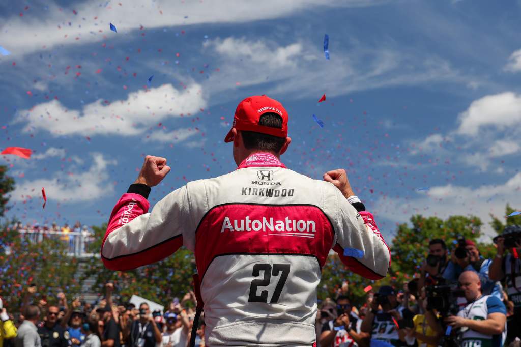 Andretti’s rising star Kirkwood gets second IndyCar win