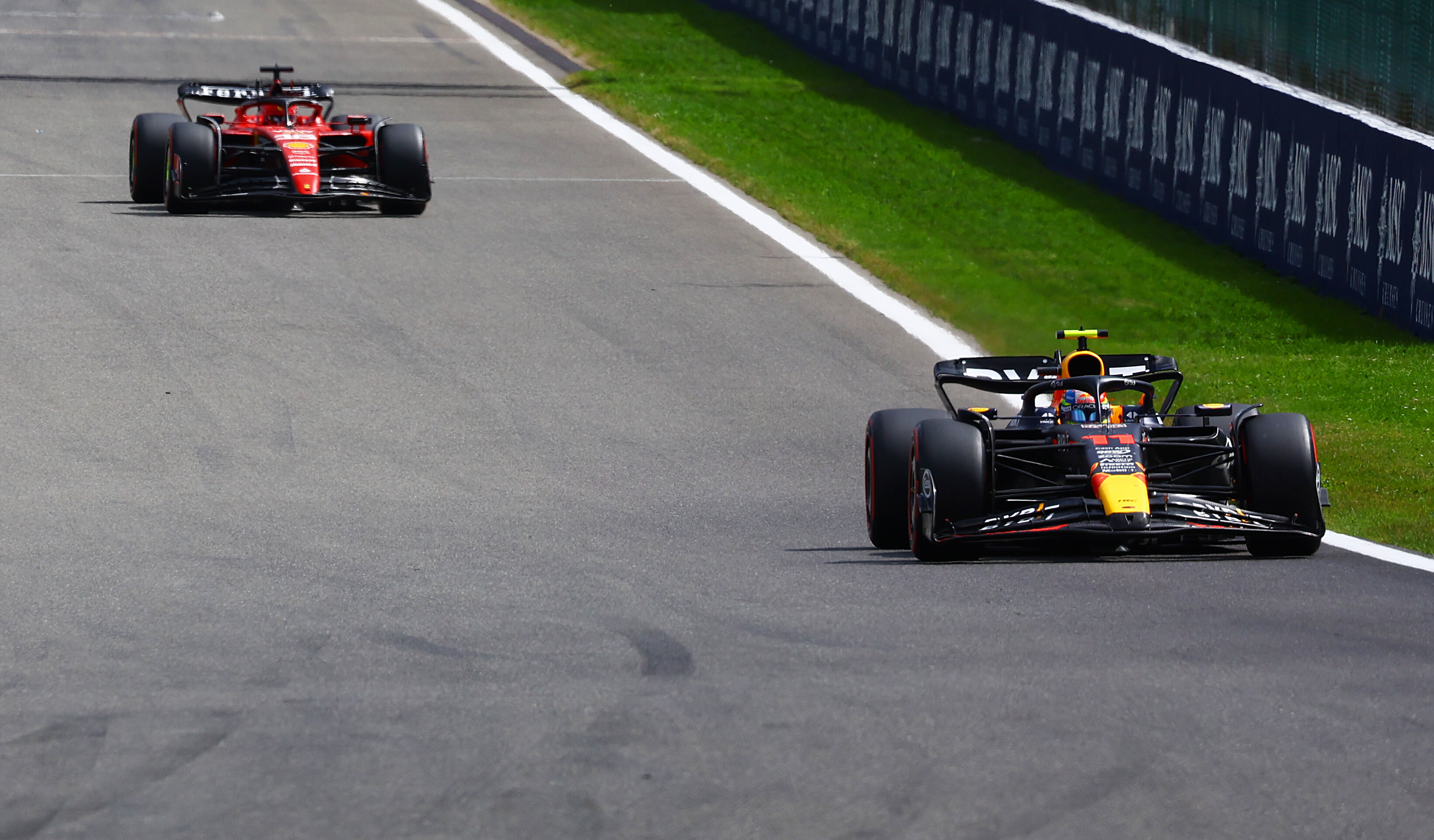 Sergio Perez Red Bull Charles Leclerc Ferrari F1