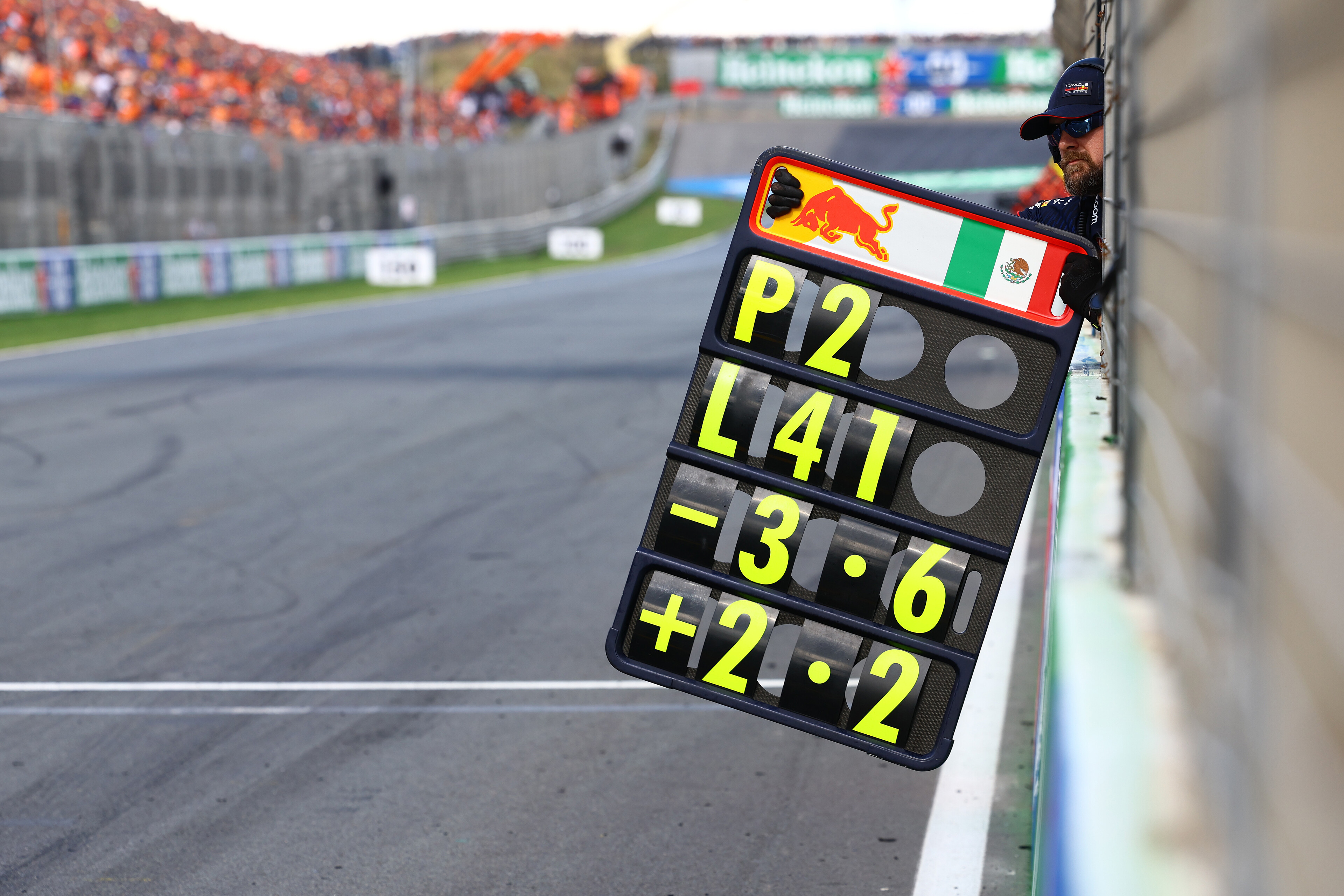 Red Bull F1 pit board