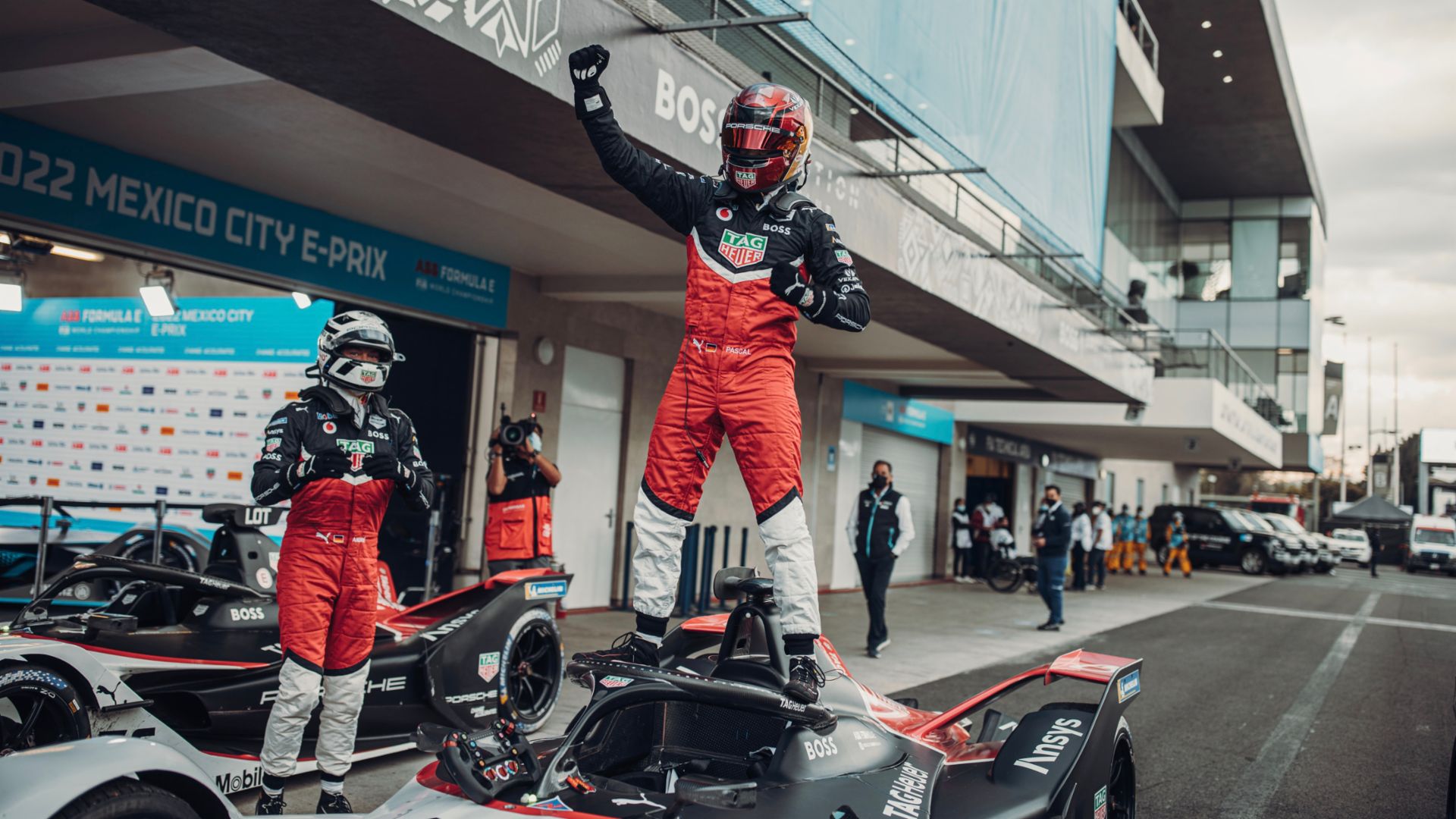 Andre Lotterer Pascal Wehrlein Porsche Formula E