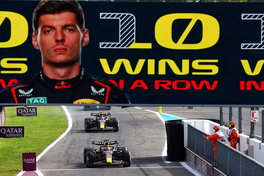 Verstappen overcomes Ferrari for record 10th straight GP win