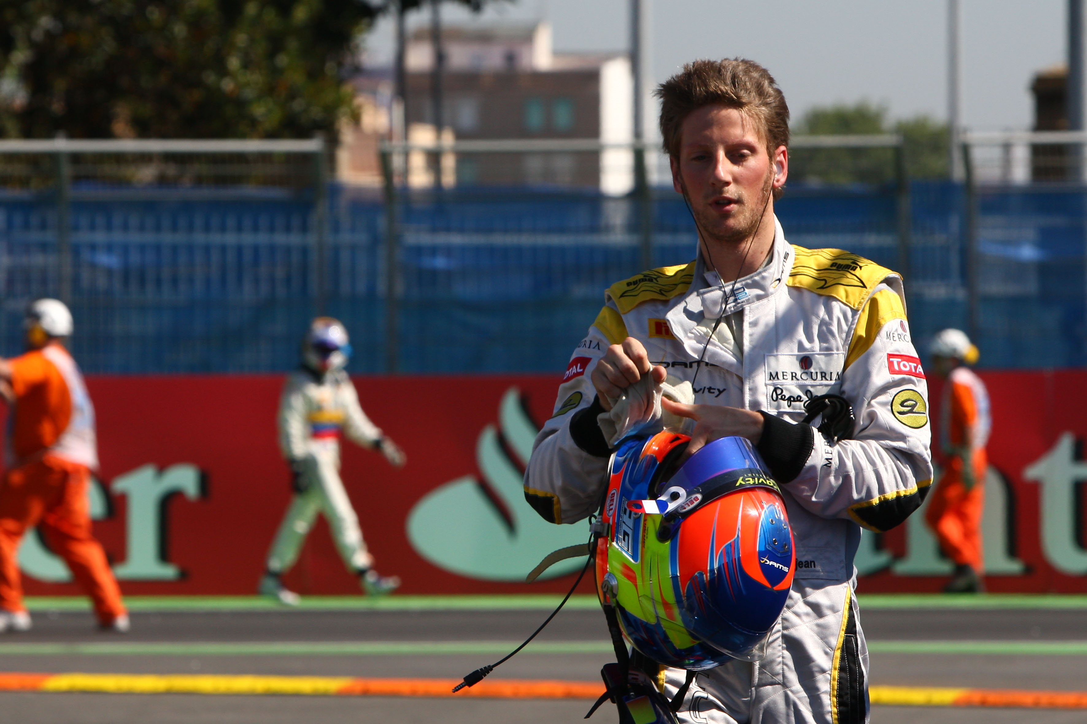 Romain Grosjean DAMS GP2