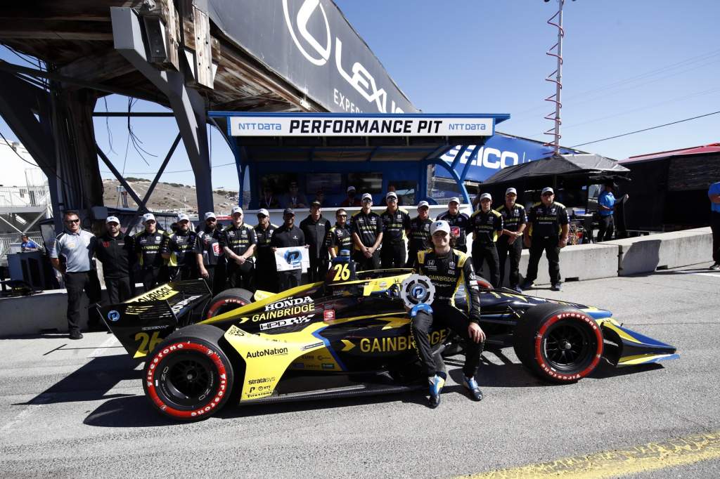 Colton Herta Laguna Seca IndyCar pole