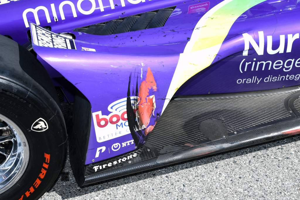 Romain Grosjean car Dale Coyne Racing Laguna Seca IndyCar