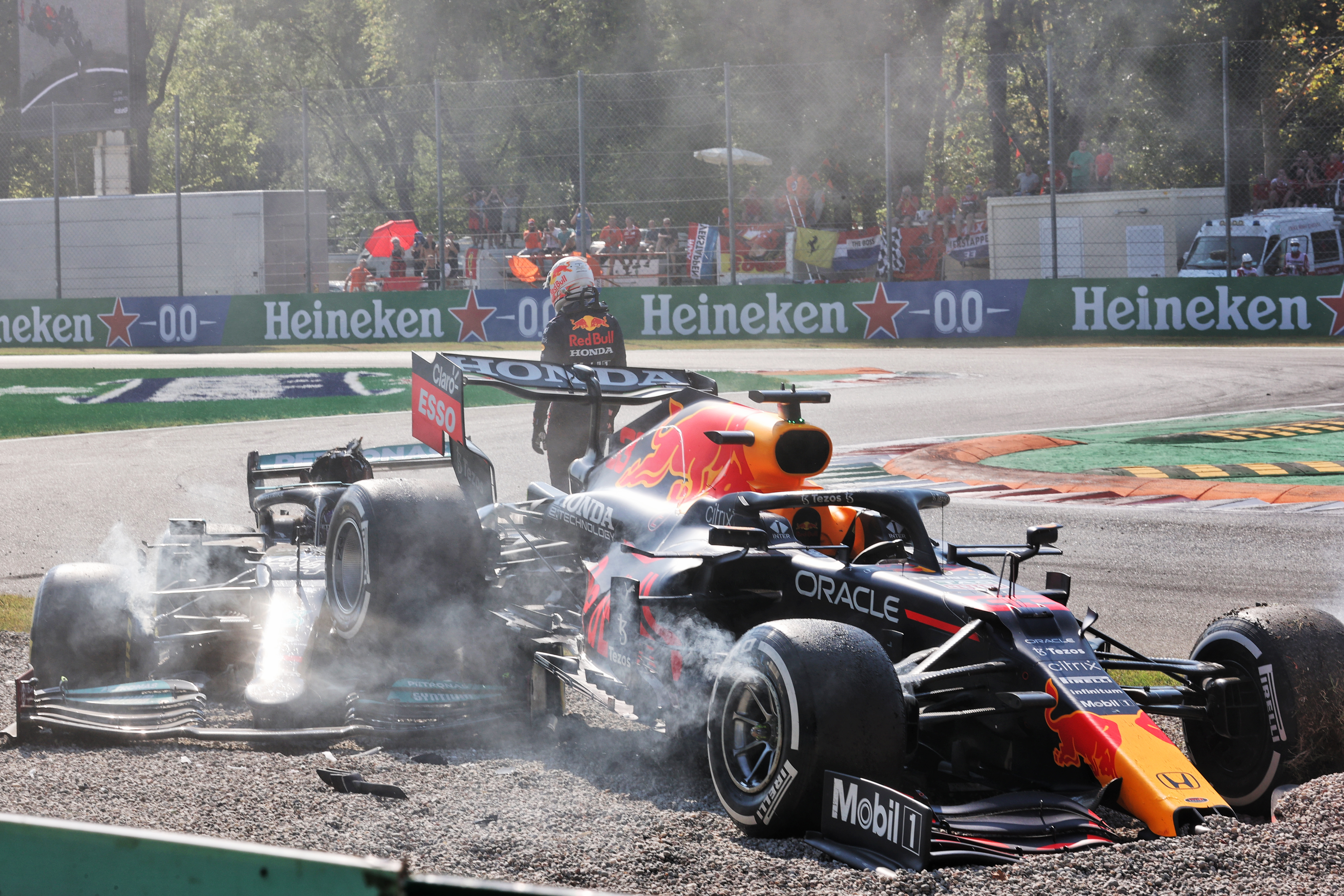 Max Verstappen Lewis Hamilton crash Monza