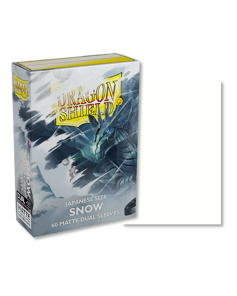 Dragon Shield Japanese Size Dual Matte Snow (60pcs)
