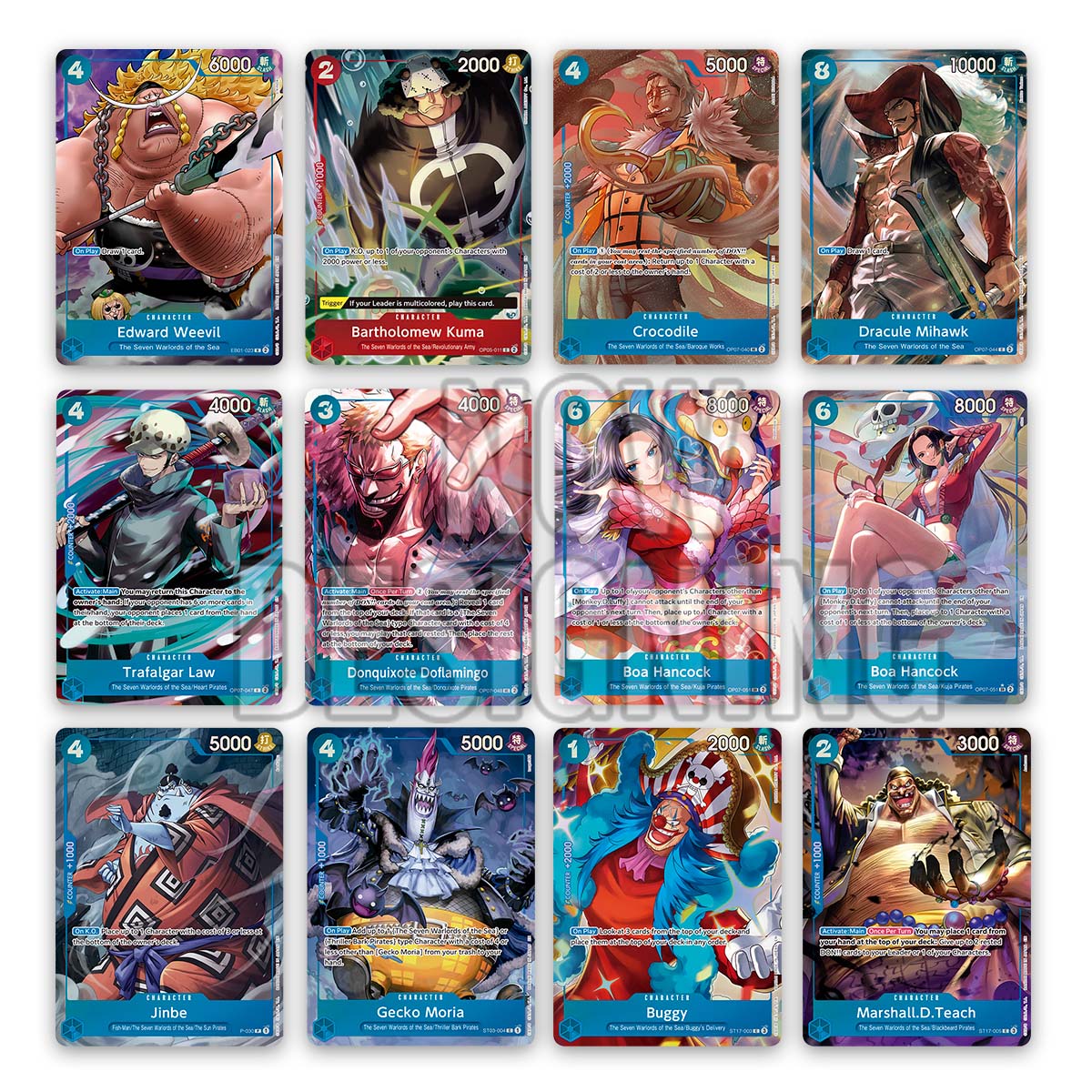 One Piece 9PKT Binder Seven Warlords of the Sea