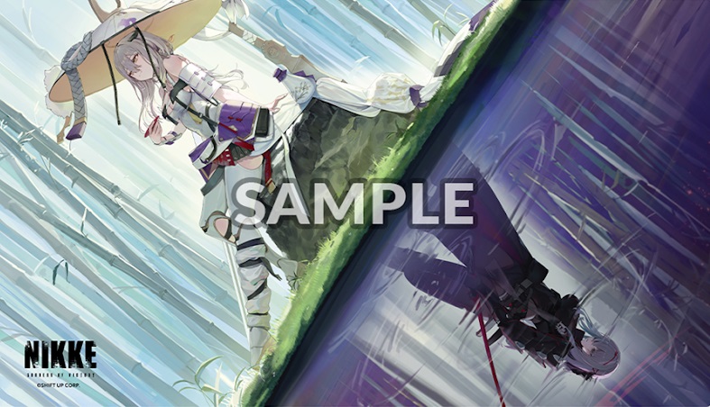Official Nikke Goddess of Victory Play Mat : New Sword Scarlet