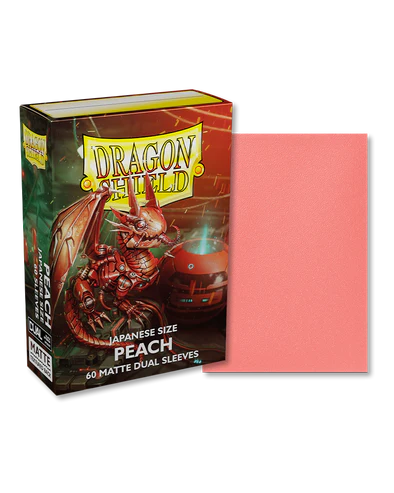 Dragon Shield Japanese Size Dual Matte Sleeves Peach (60pcs)