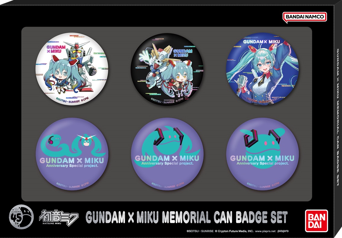 Shokugan X Miku Metal Badge Set