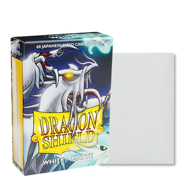 Dragon Shield Japanese Size Matte Sleeves White (60pcs) DAMAGED