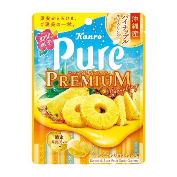 KANRO - Pure Premium Pineapple Gummy 54g