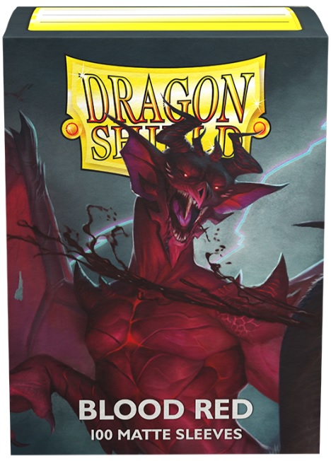 Dragon Shield Blood Red 100 CT Matte Sleeves