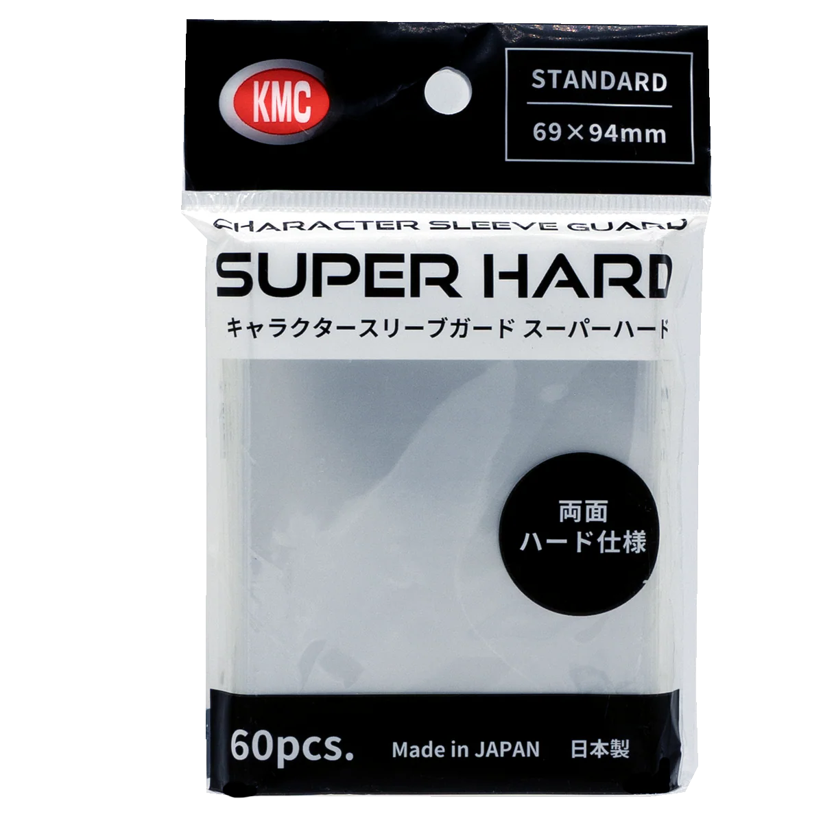 KMC Super Hard Standard Character Sleeves 69x94mm (60pcs) Clear