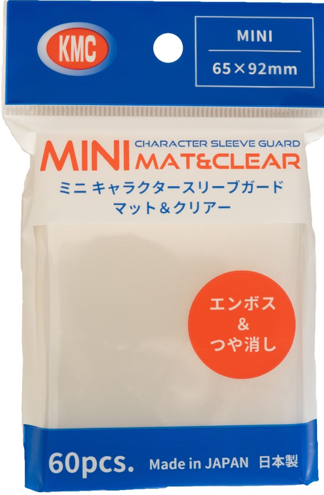 KMC Character Sleeve Guard, Mini Mat and Clear