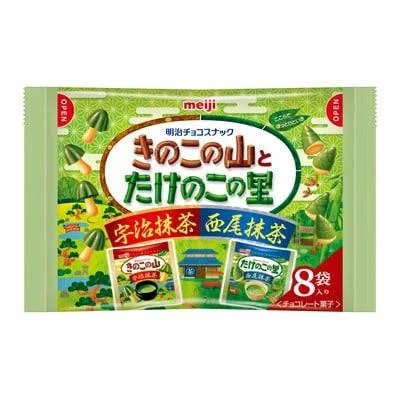 MEIJI - Kinoko & Takenoko Matcha Chocolate Family Pack