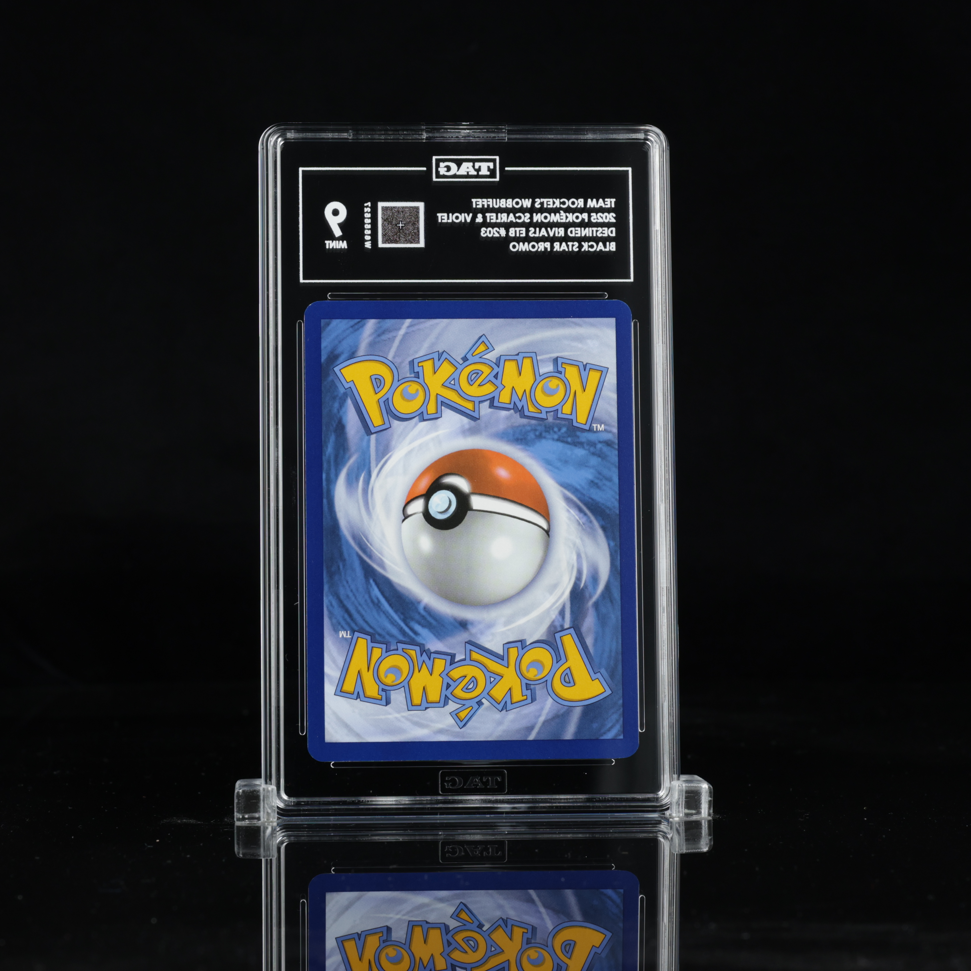 Team rocket's Wobbuffet 2025 Pokémon scarlet & violet black star promos #203