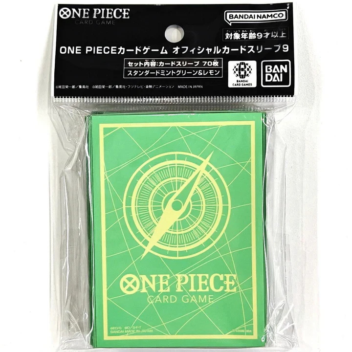 One Piece Standard Mint Green & Lemon Standard Size Sleeves (70pcs)